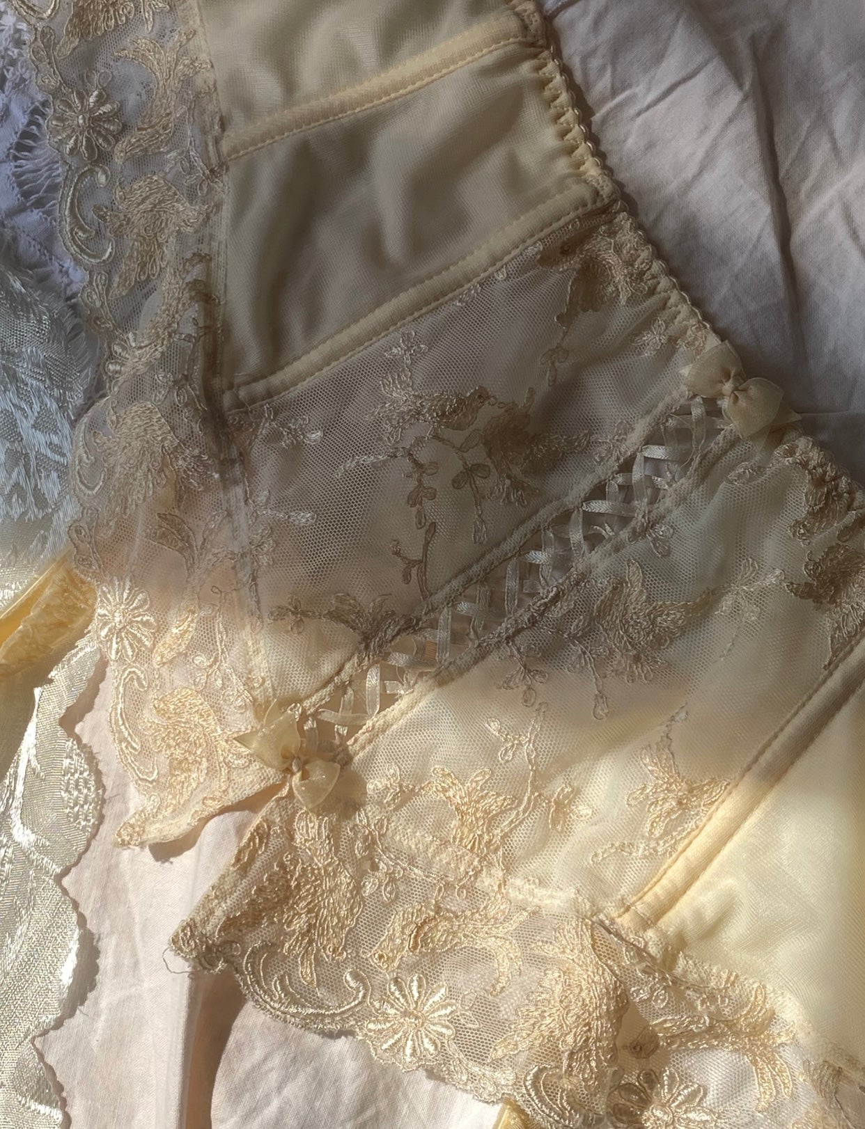 The delicate soft vintage lingerie
