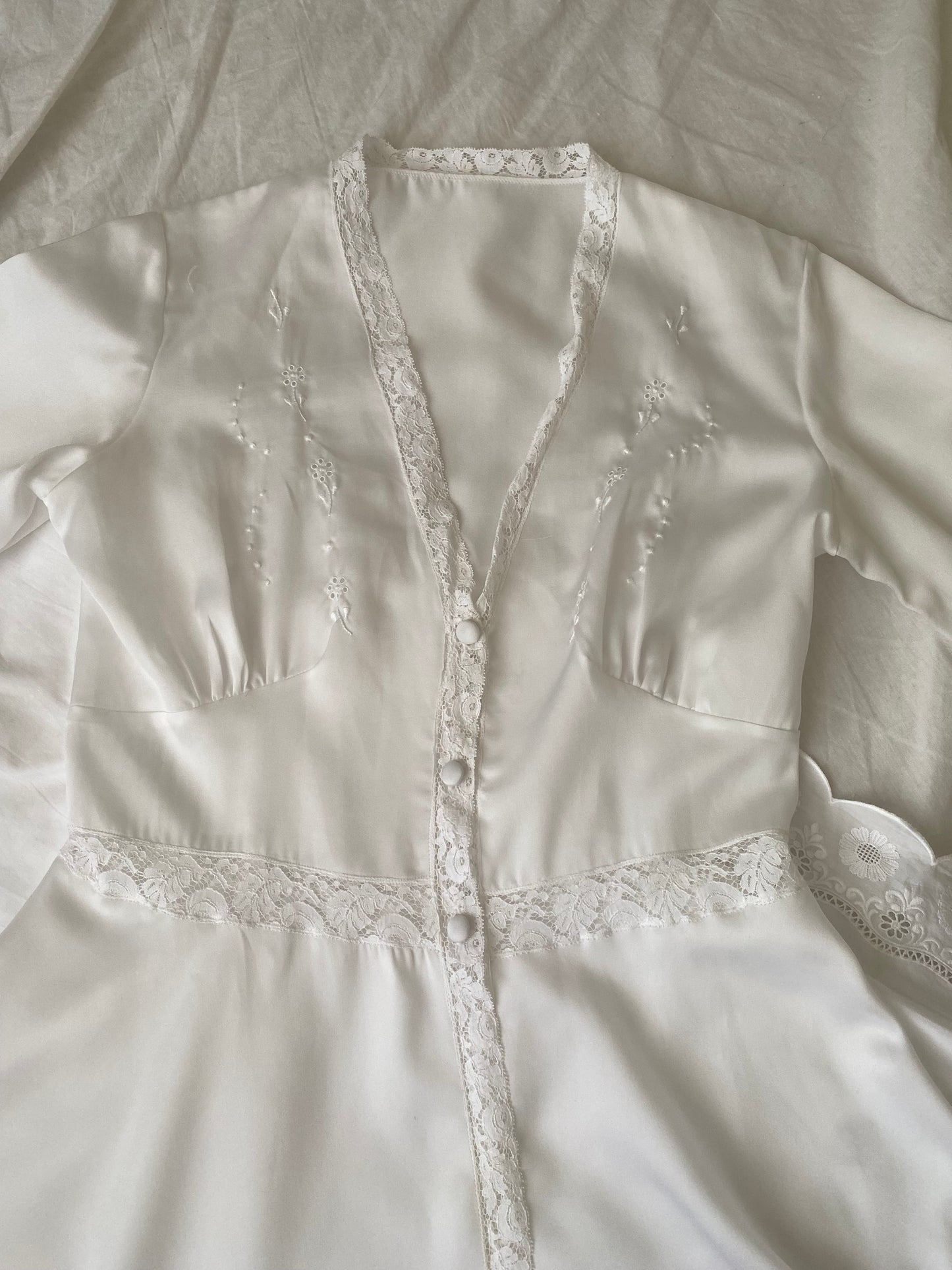 Set sottoveste e vestaglia anni ‘70s
