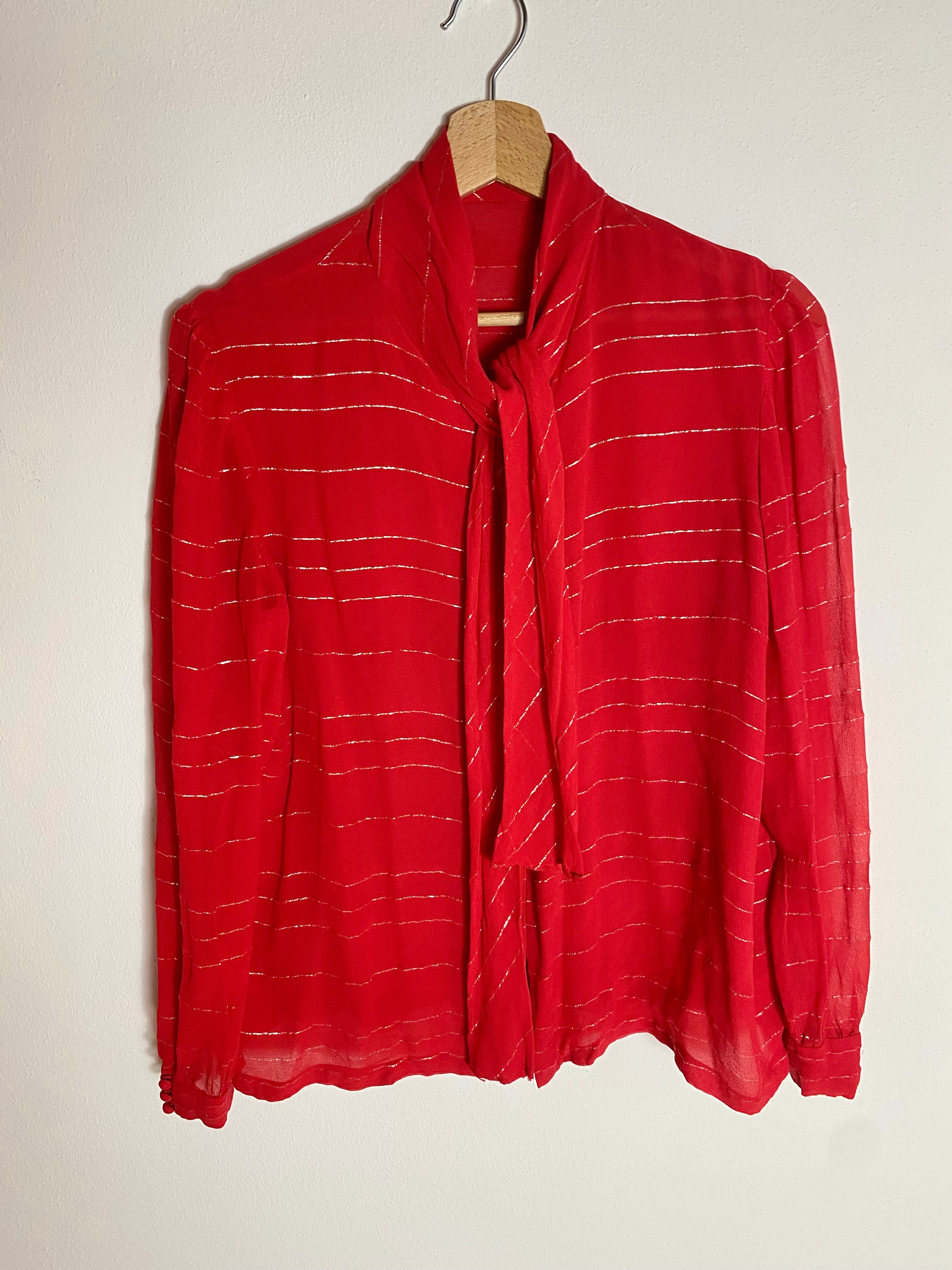 Camicia jabot in velo