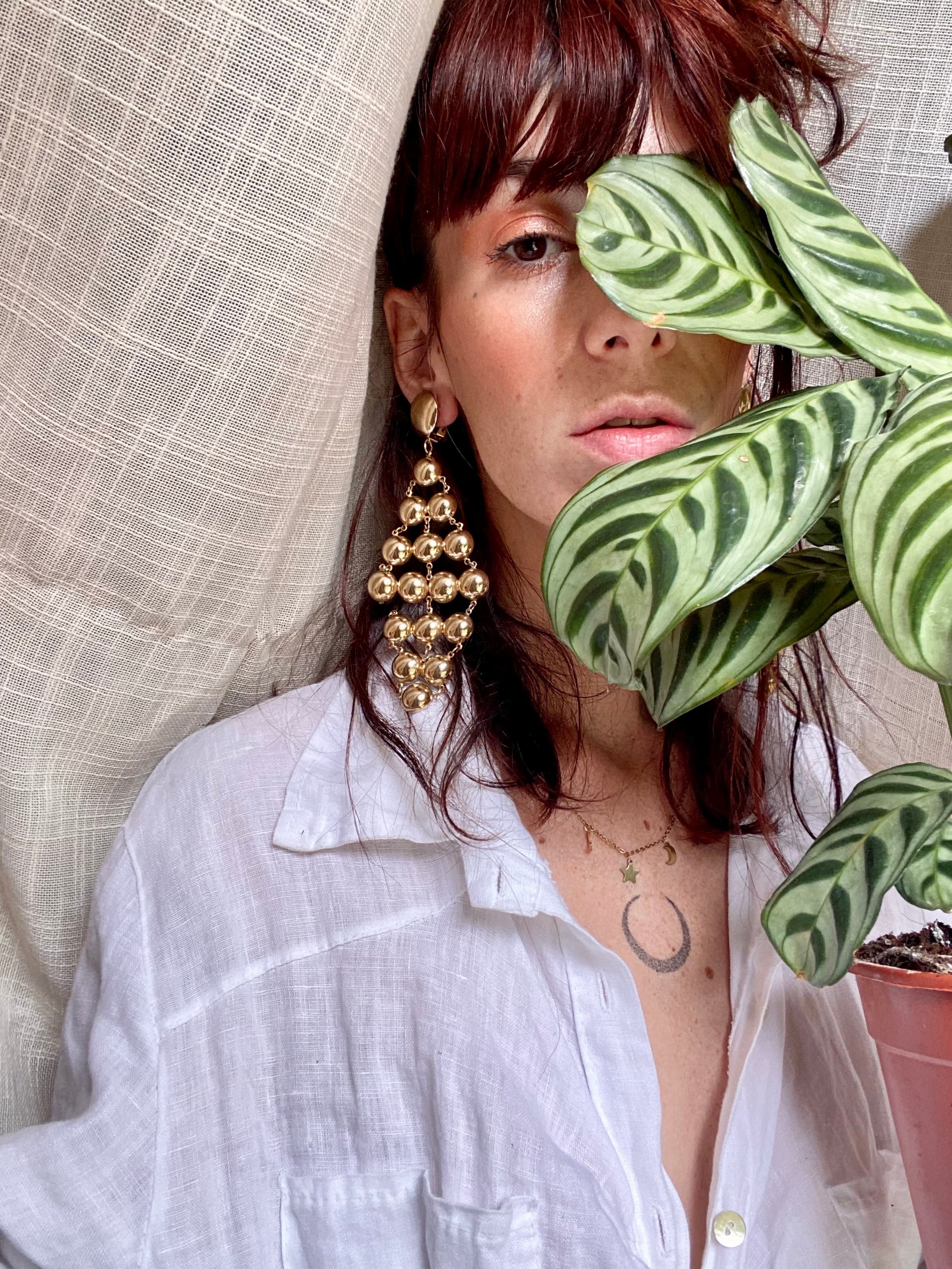 Baloon orecchini pendenti maxi a tenda