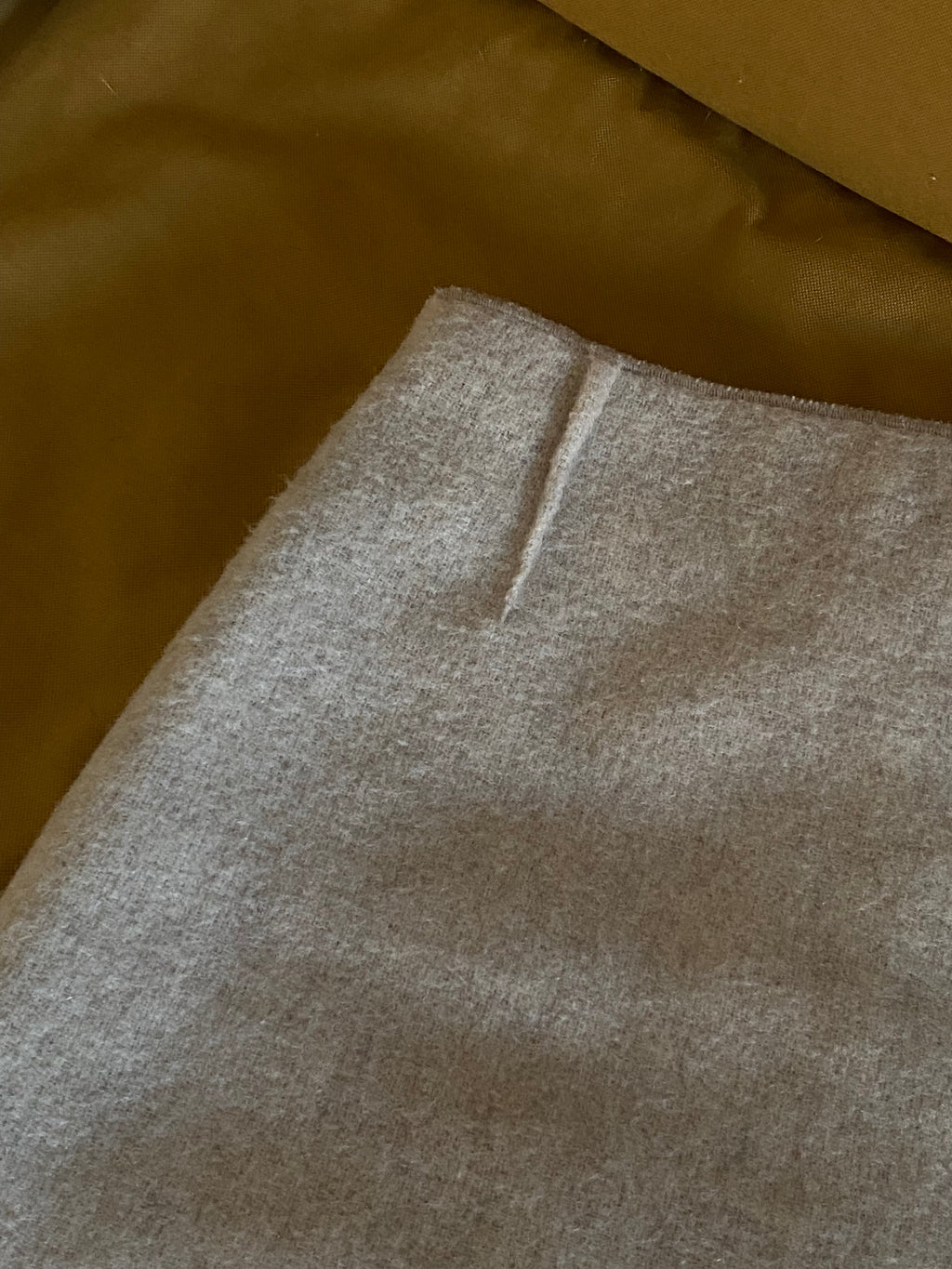 Jupe midi crème