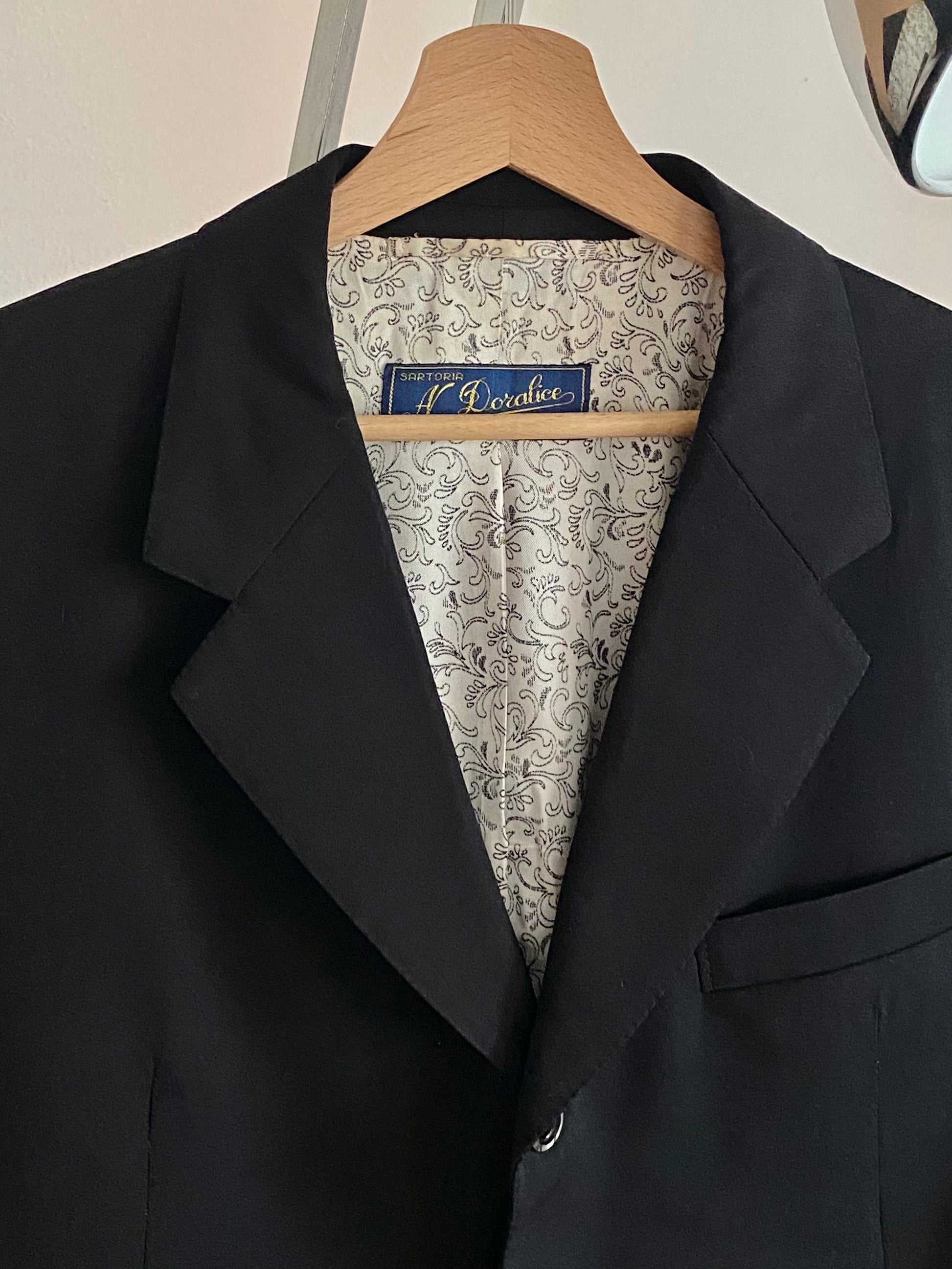Blazer sartoriale monopetto revers punta di lancia