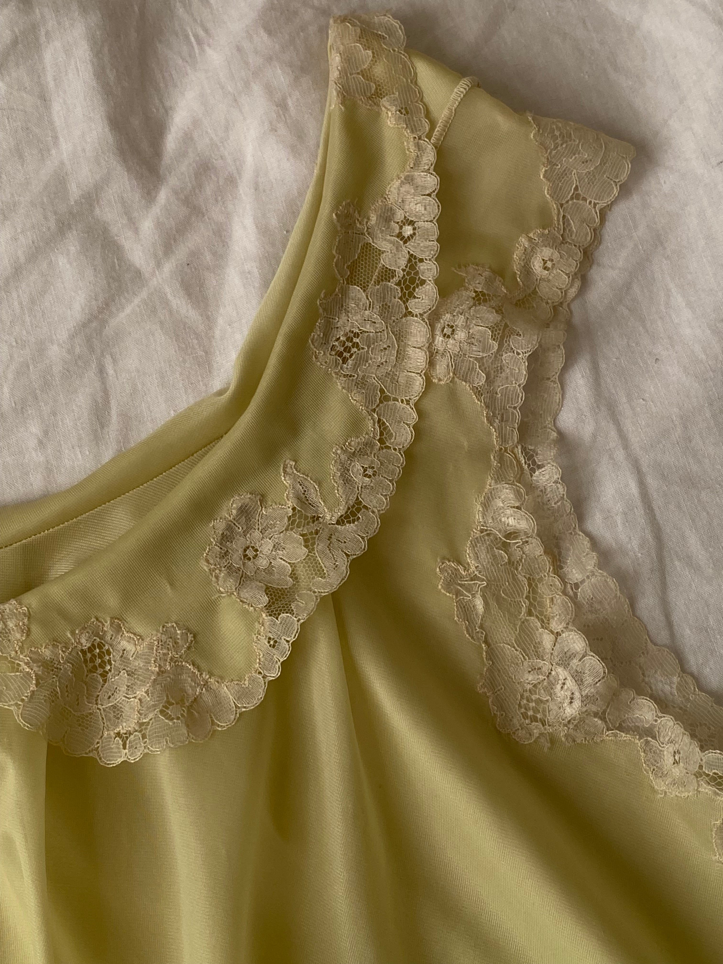 Baby doll lime con pizzo