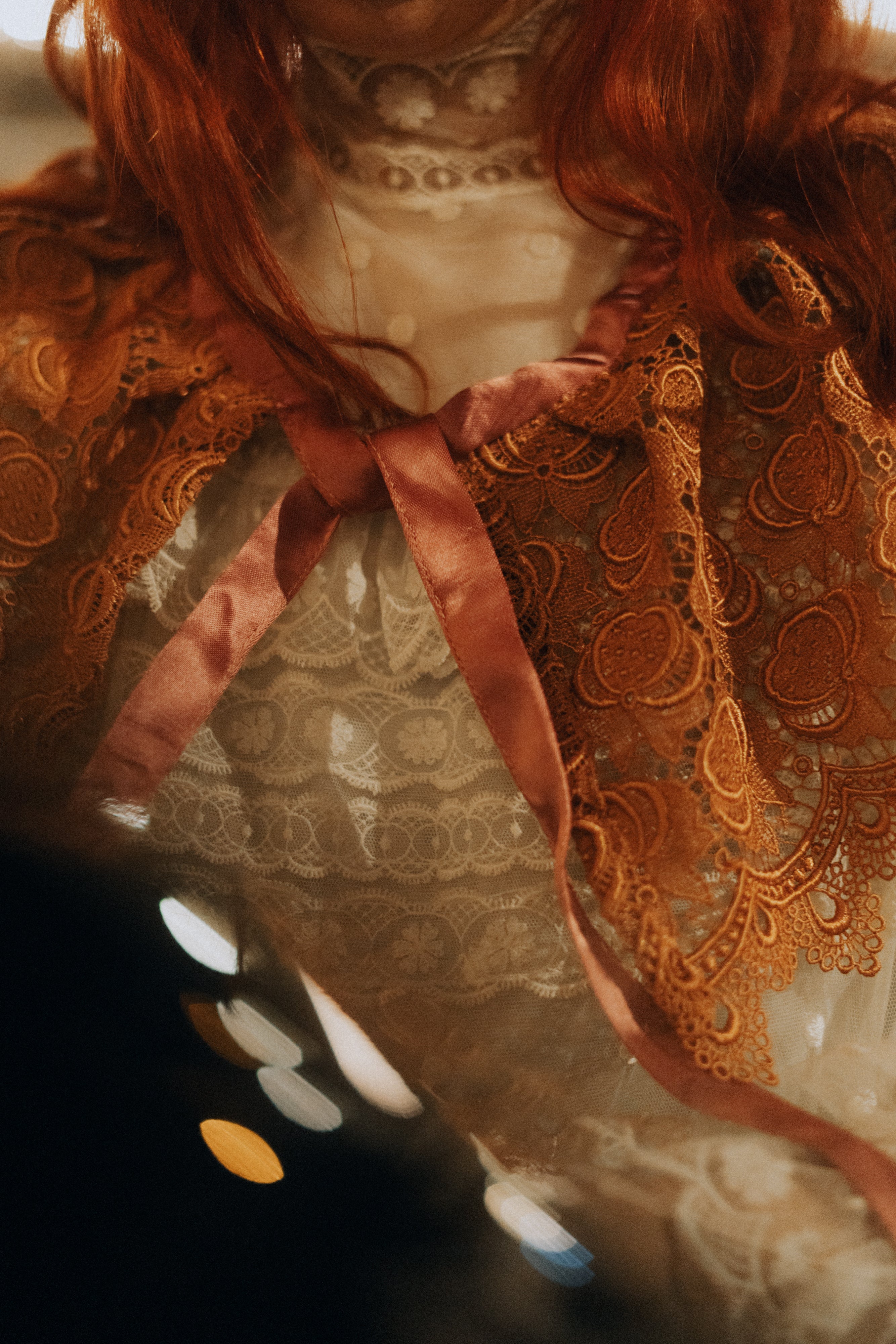 Colletto stile chiacchierino in pizzo antico veneziano