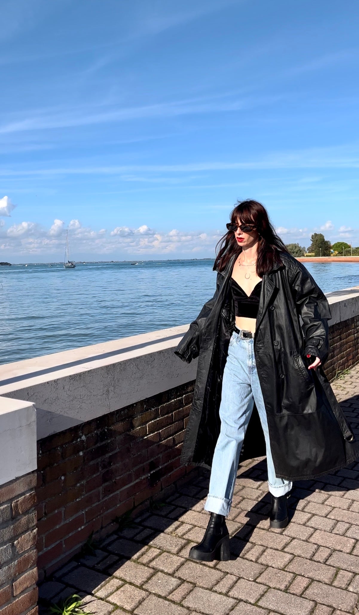 Trench in pelle over