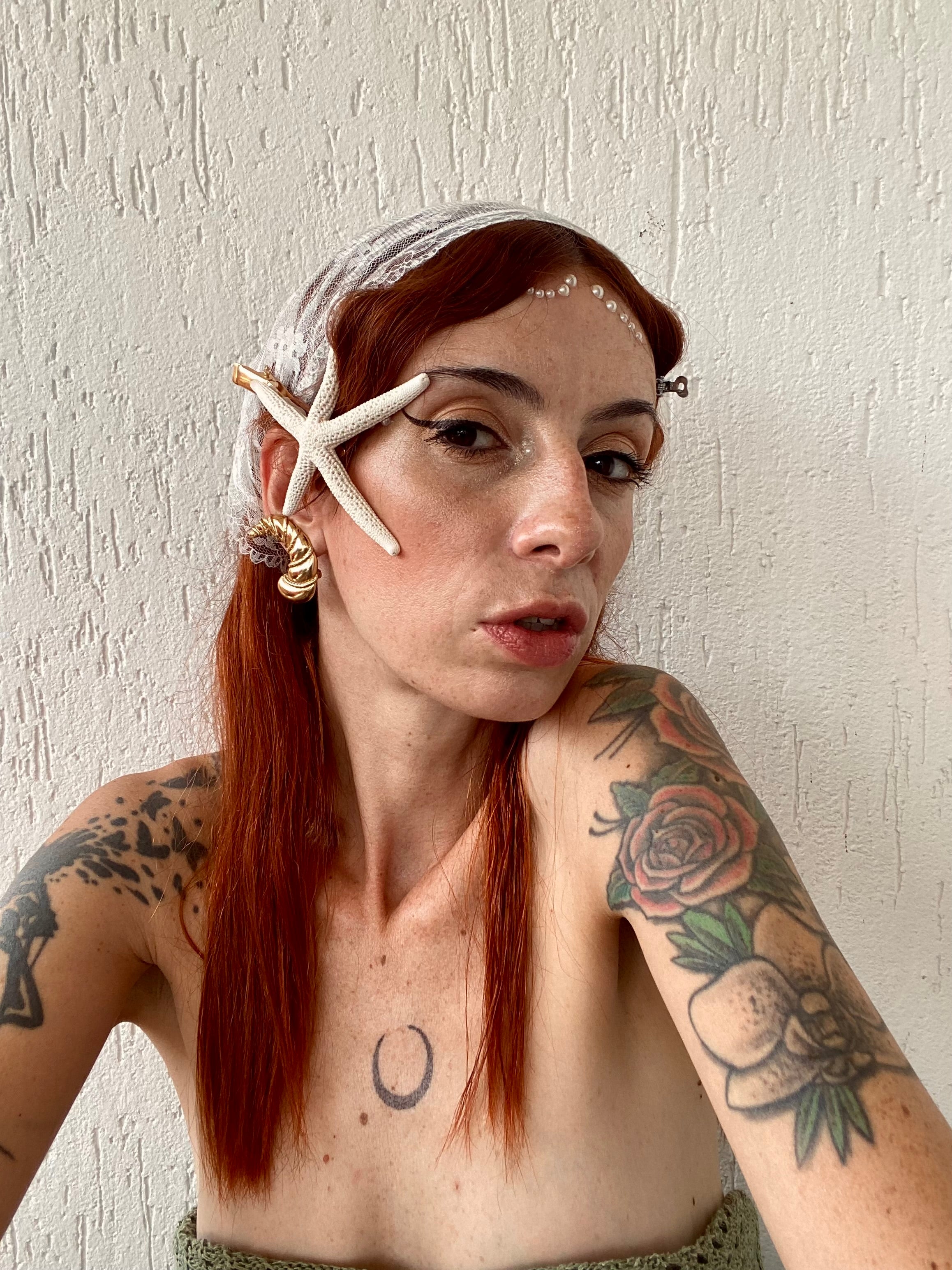 Nereide orecchini a clip a conchiglia by P&M Paris