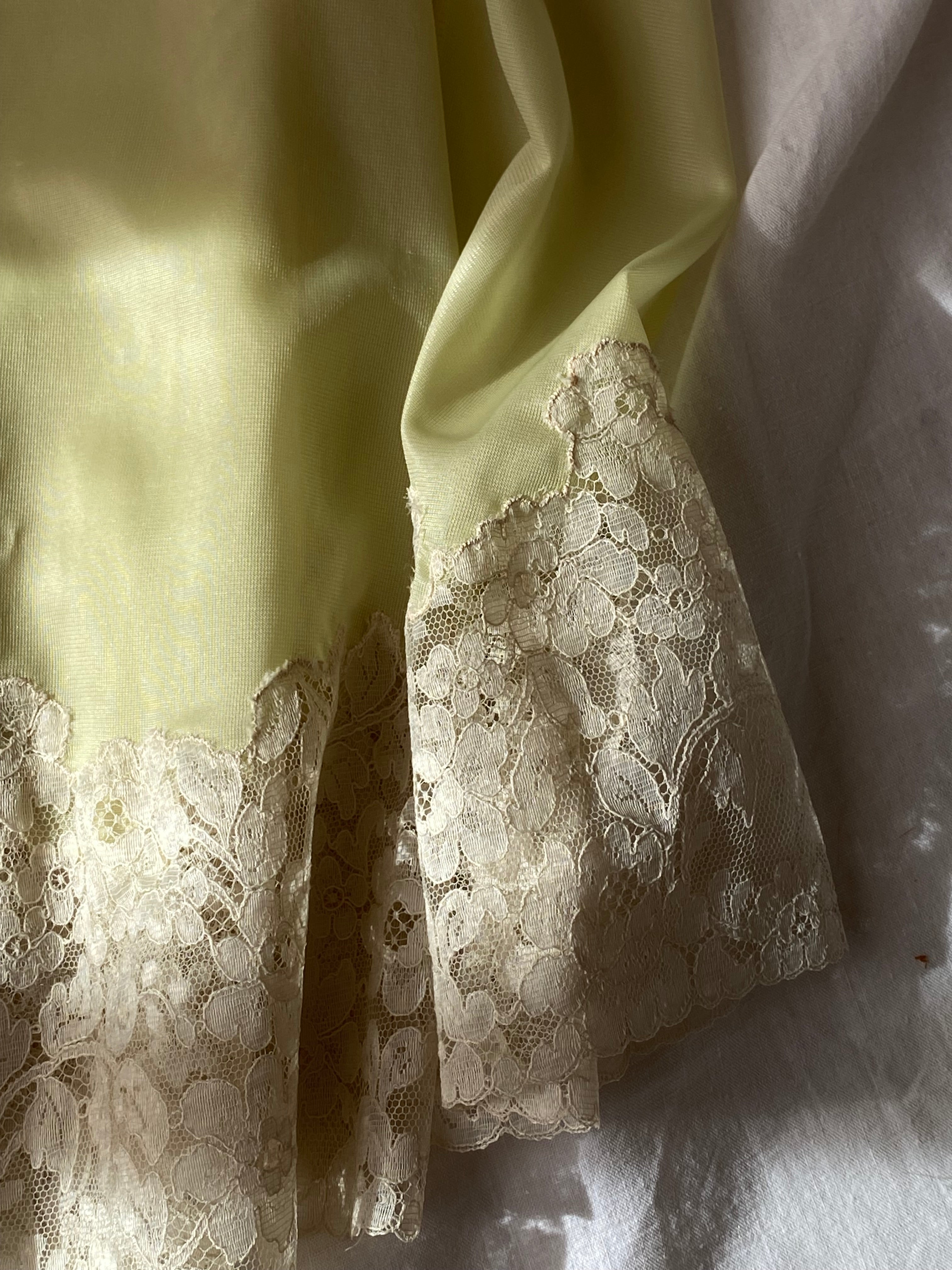 Baby doll lime con pizzo