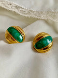 ALGA Orecchini smeraldo smaltati