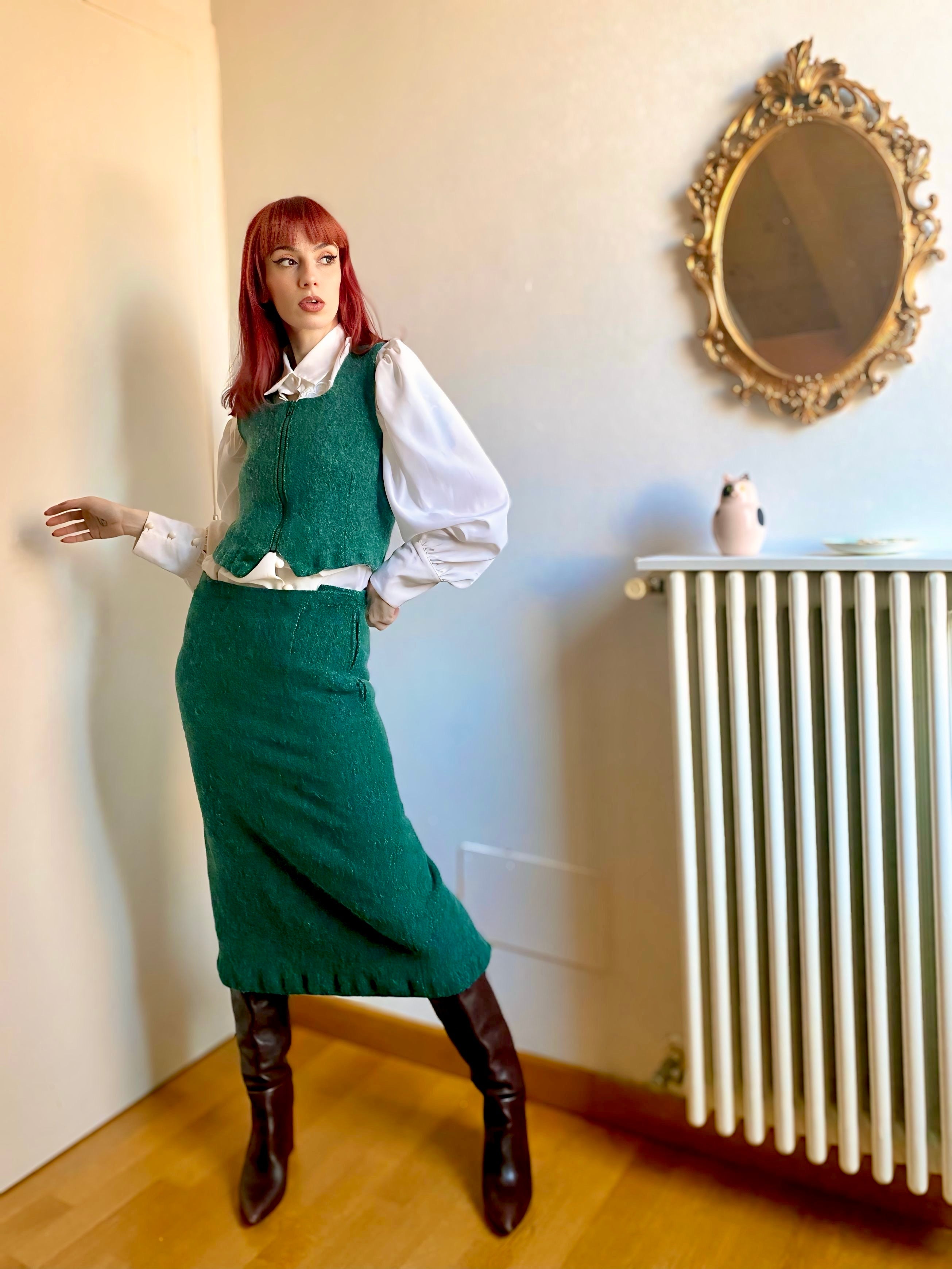 Set vintage sartoriale smeraldo