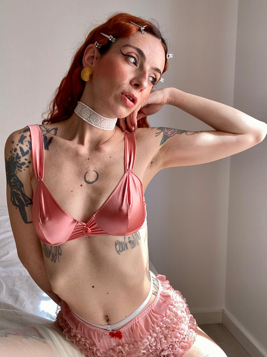 Reggiseno vintage rosa