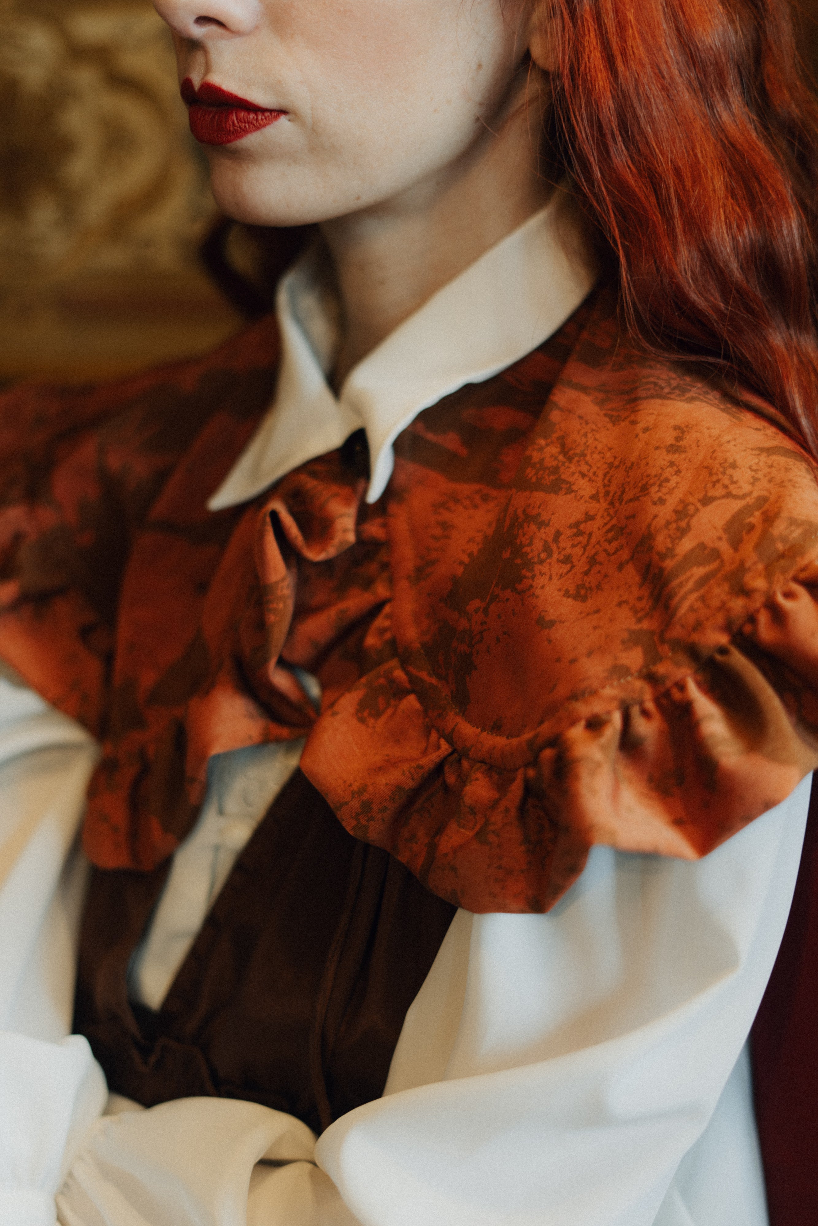 Maxi colletto Peter Pan con balze