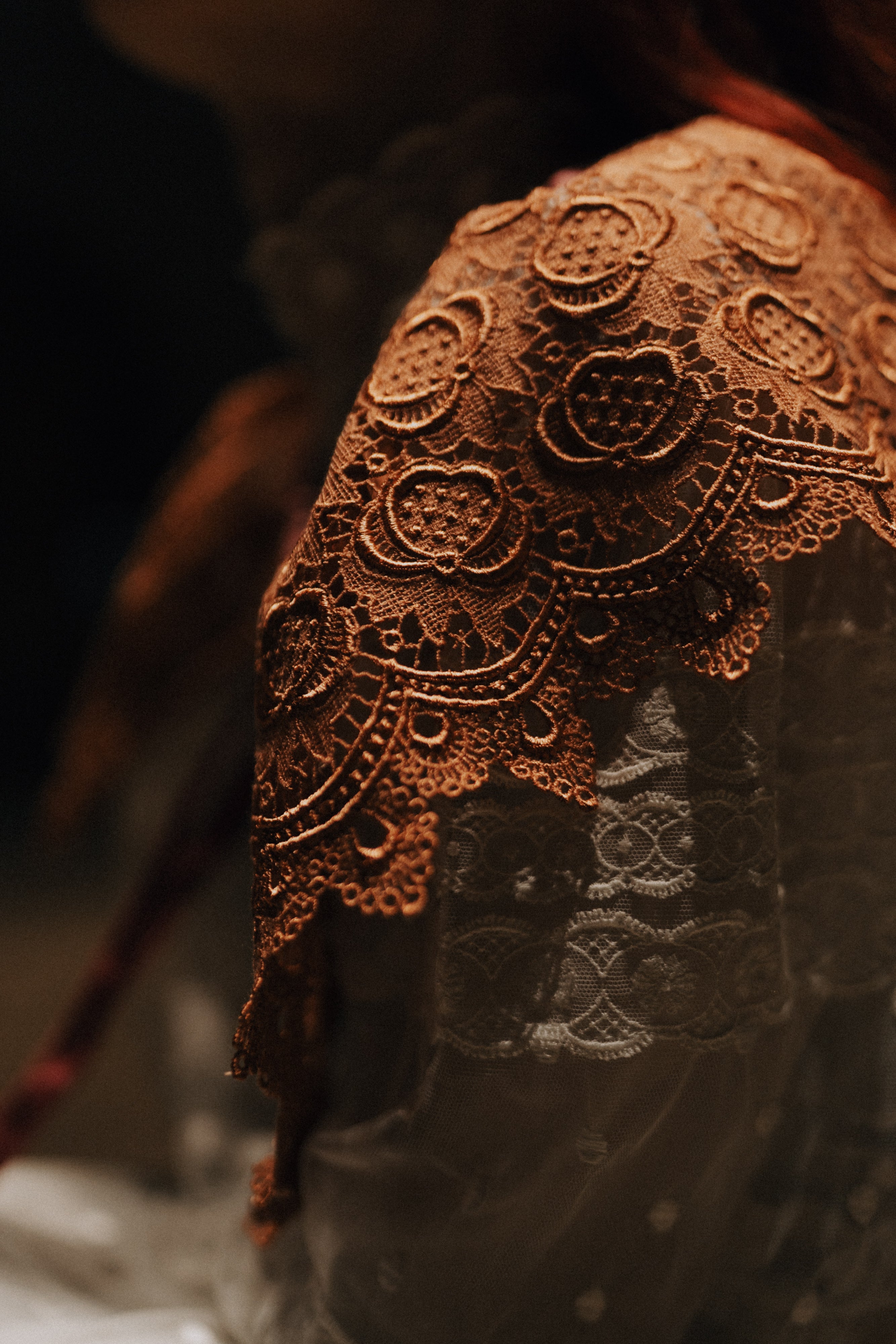 Colletto stile chiacchierino in pizzo antico veneziano