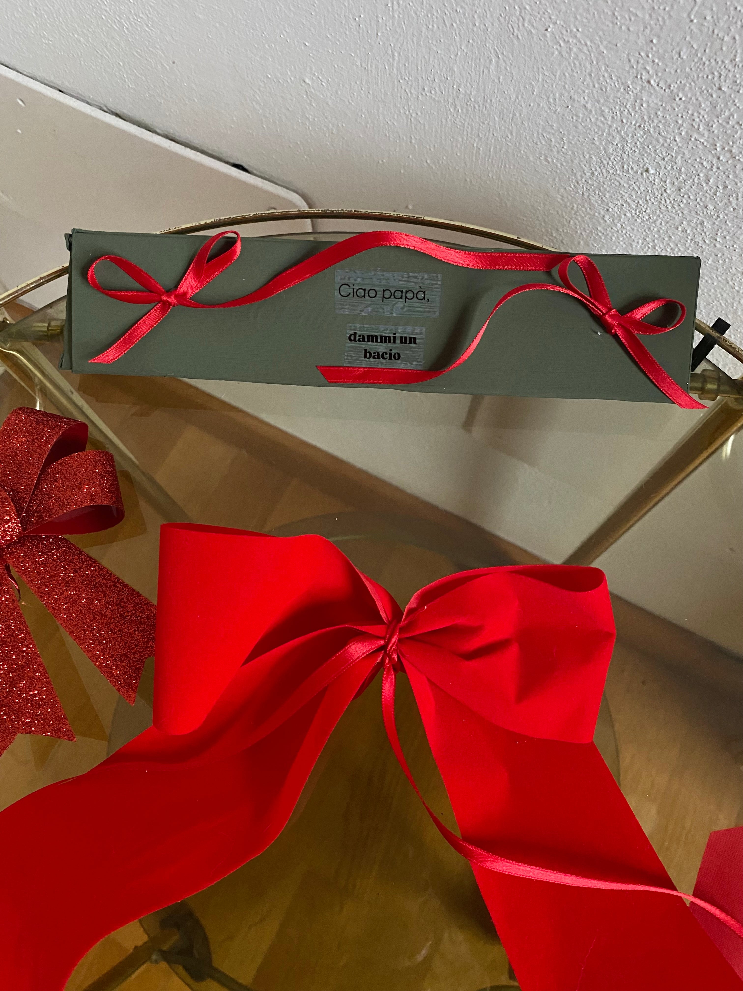 HELLO DAD green incense box