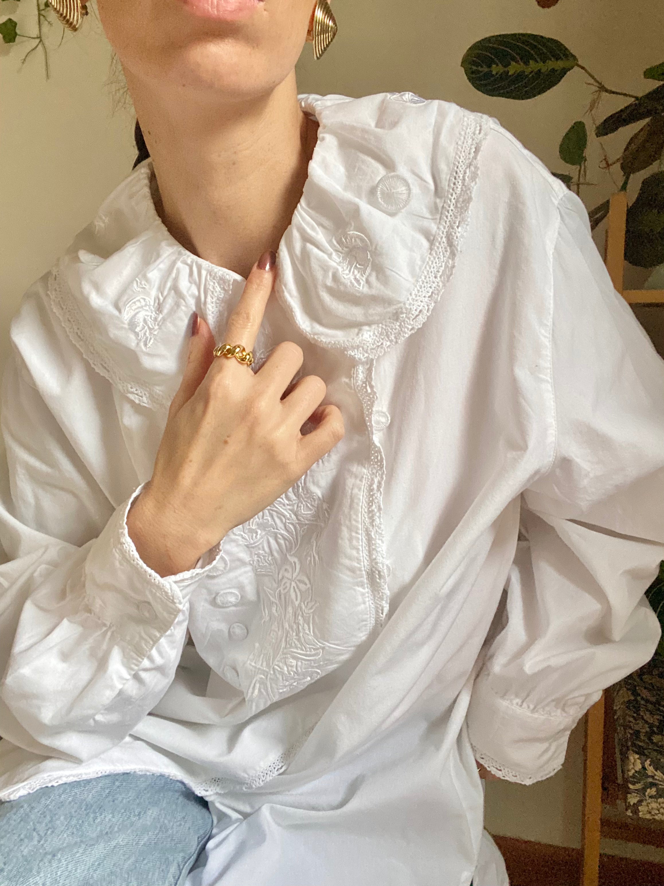 Camicia camice Pierrot in puro cotone