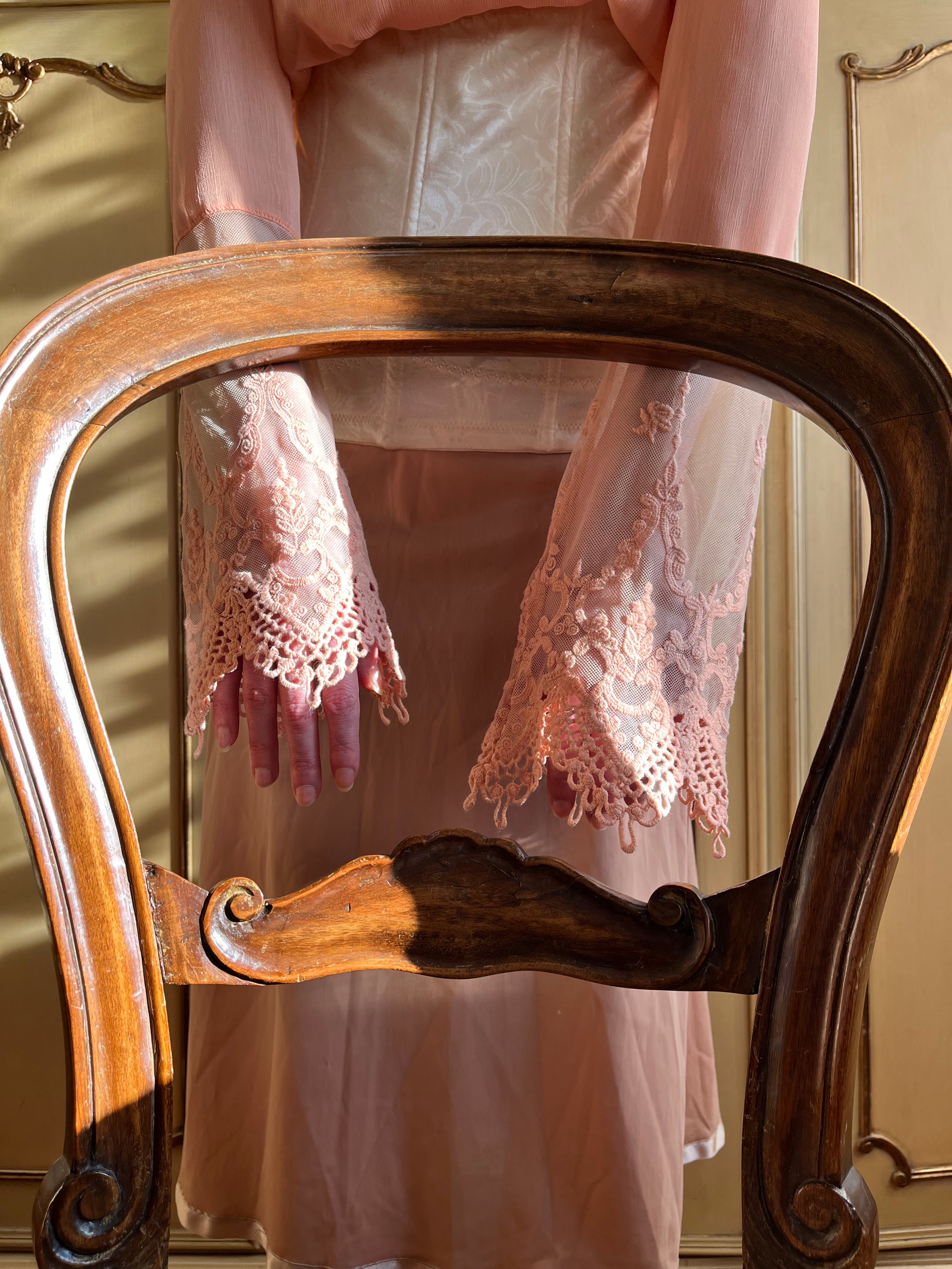 Camicetta salmone in pizzo