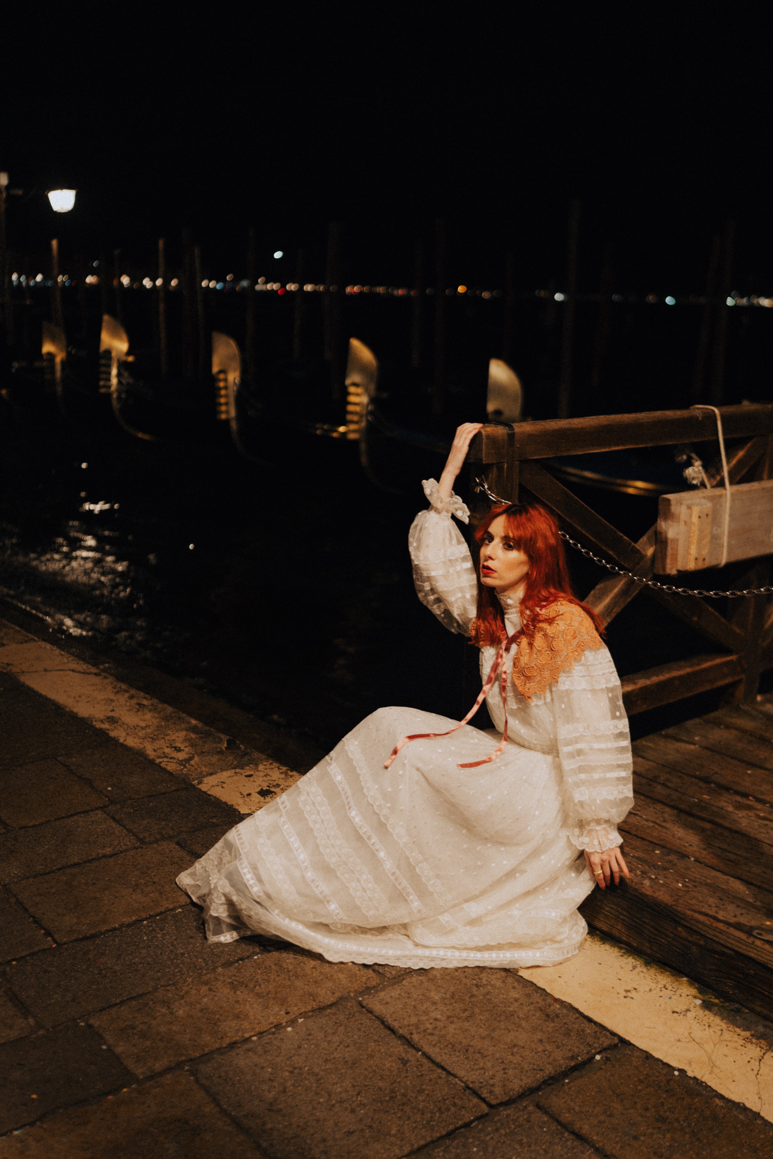 Colletto stile chiacchierino in pizzo antico veneziano