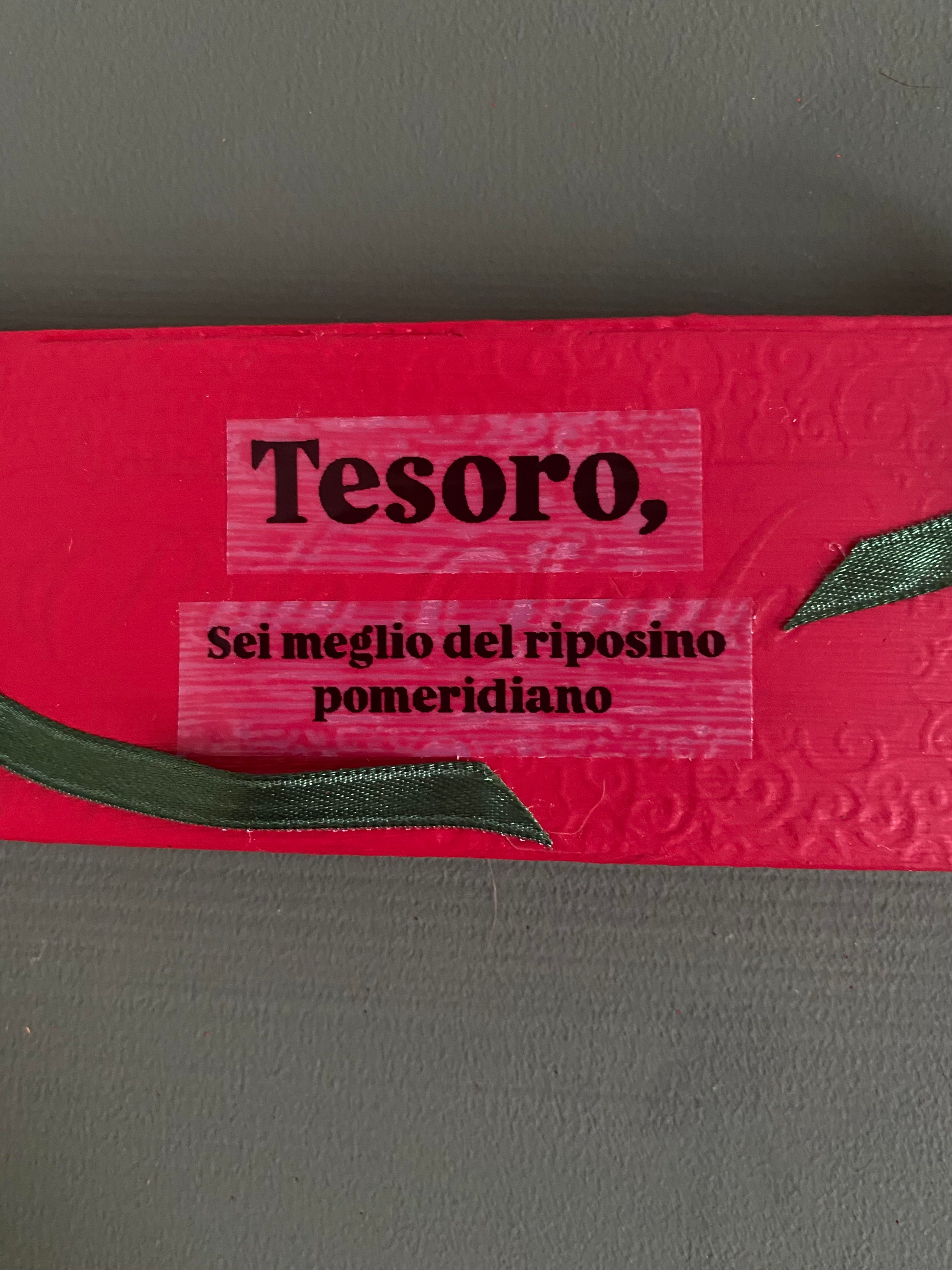 TESORO box incenso rosso