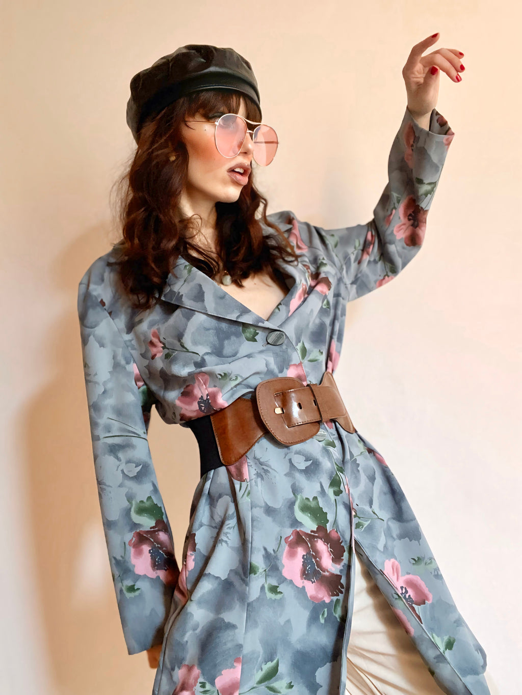 Blazer léger à fleurs