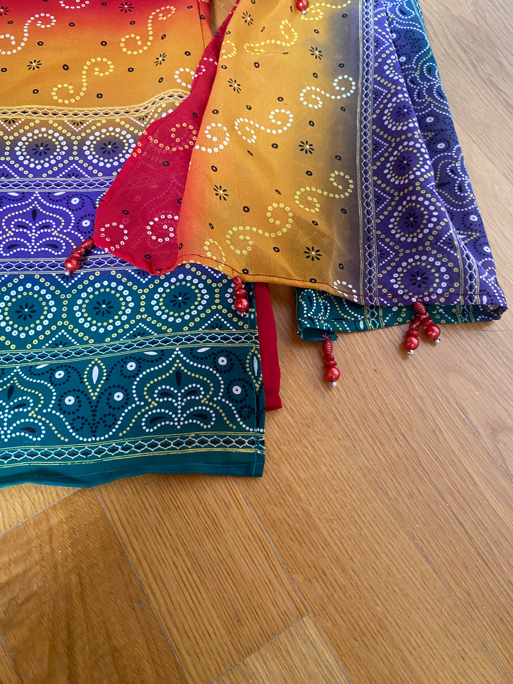Coordinato pantalone & foulard anni 70