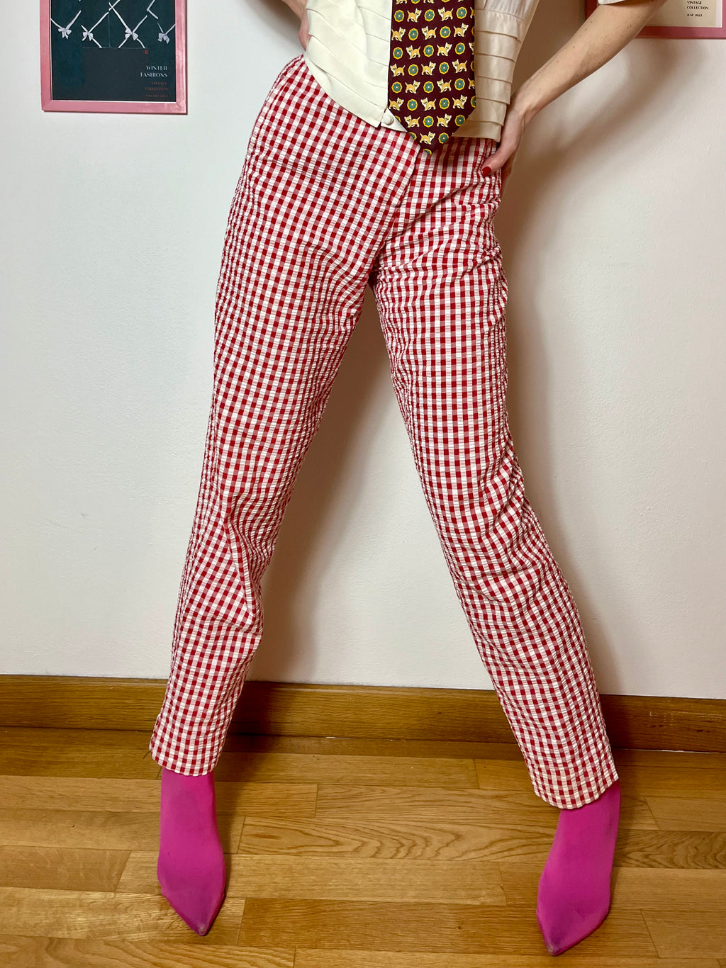 Pantaloni Vichy