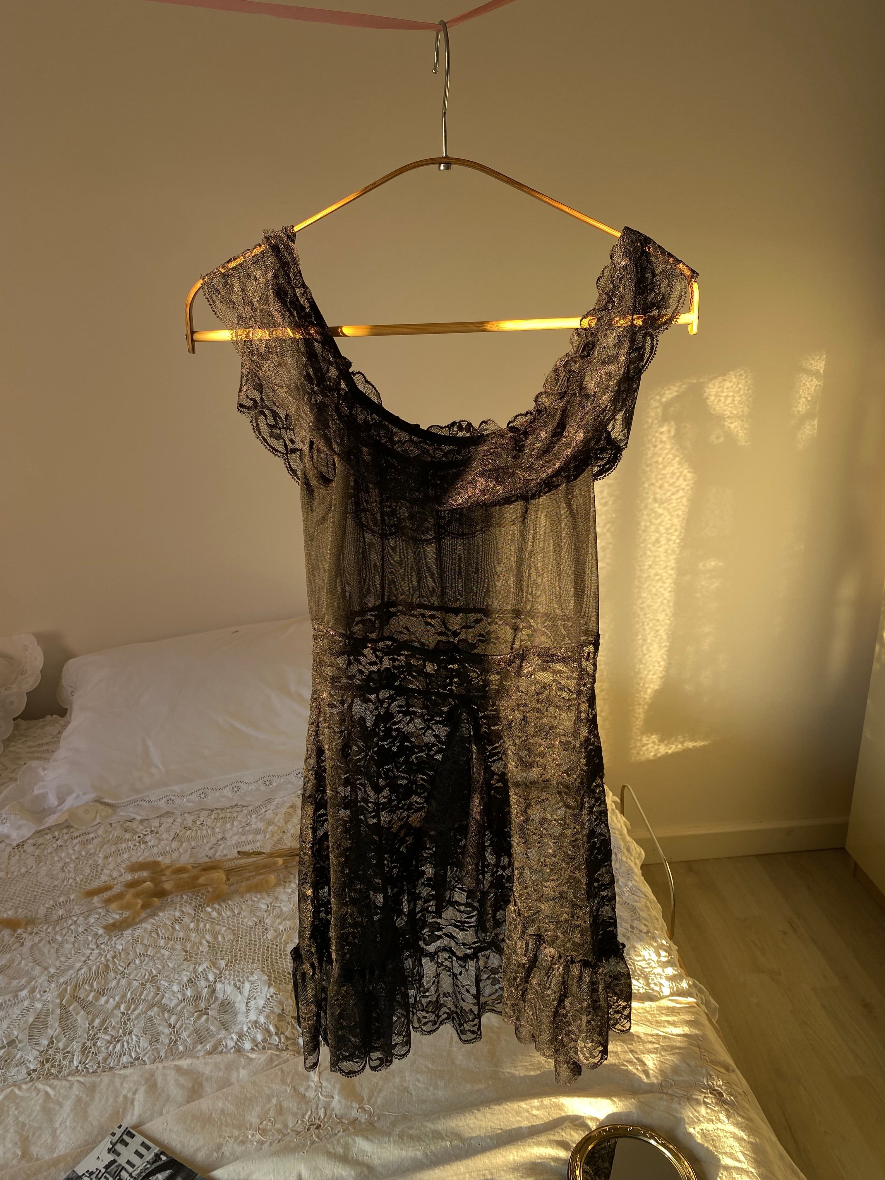 Baby doll noir velour