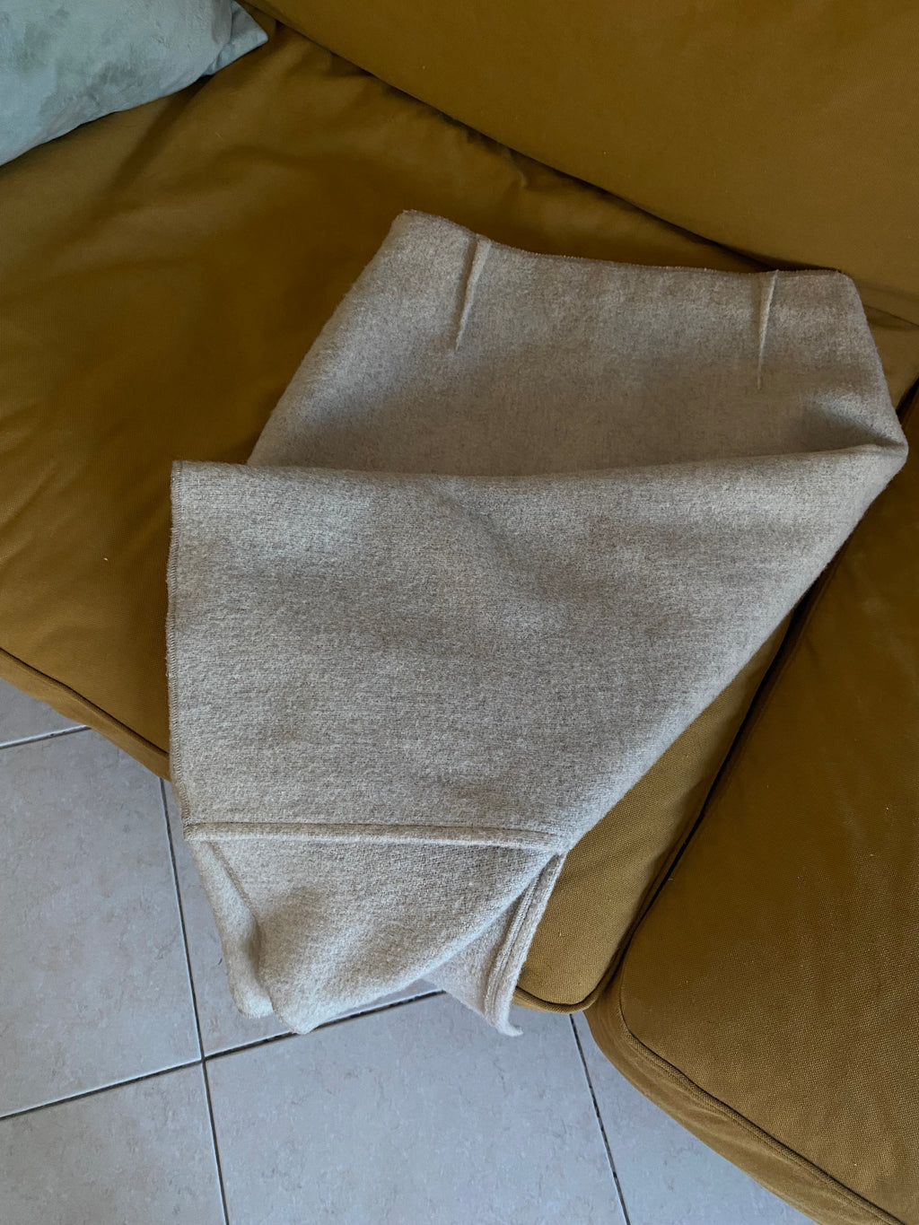 Jupe midi crème
