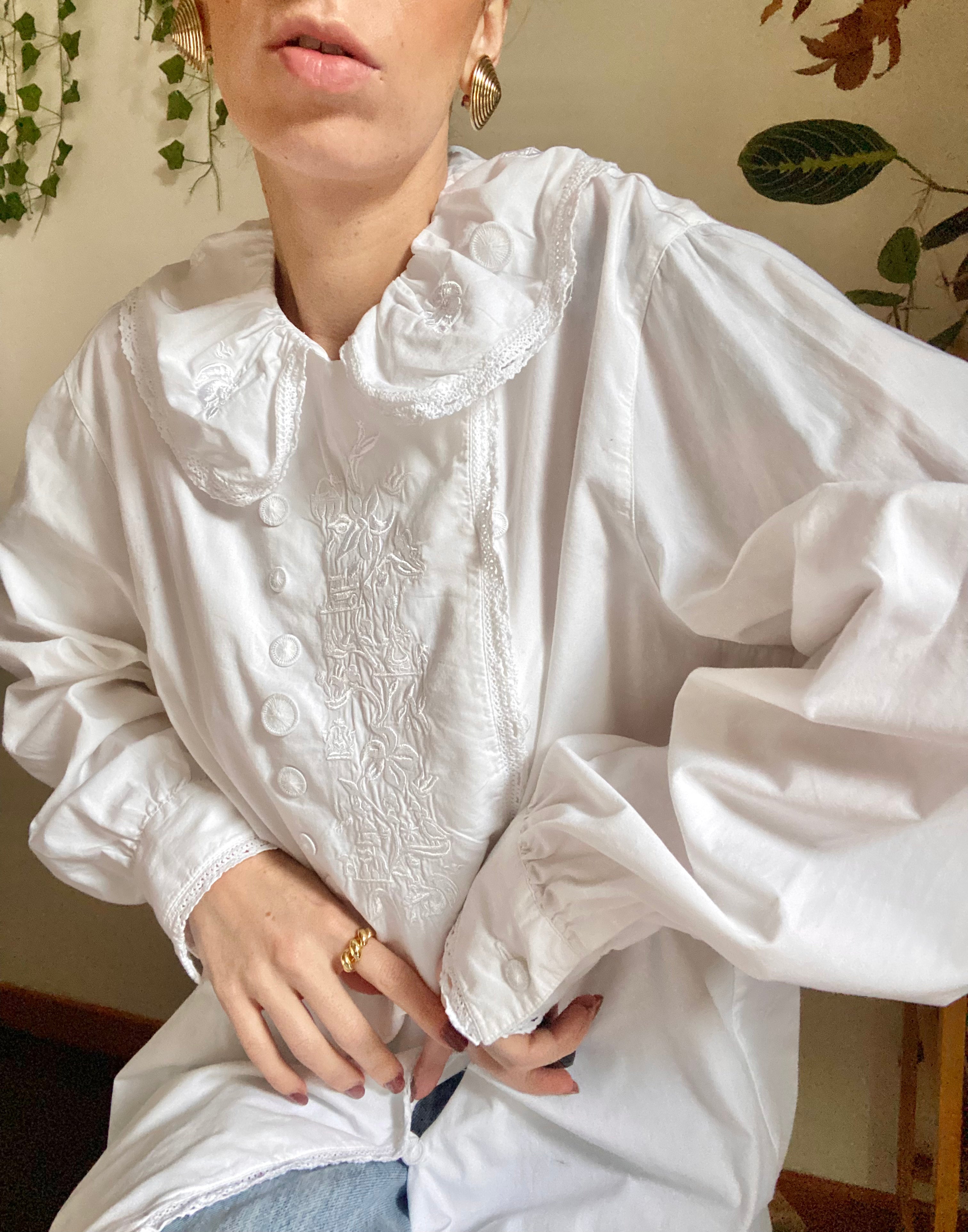 Camicia camice Pierrot in puro cotone