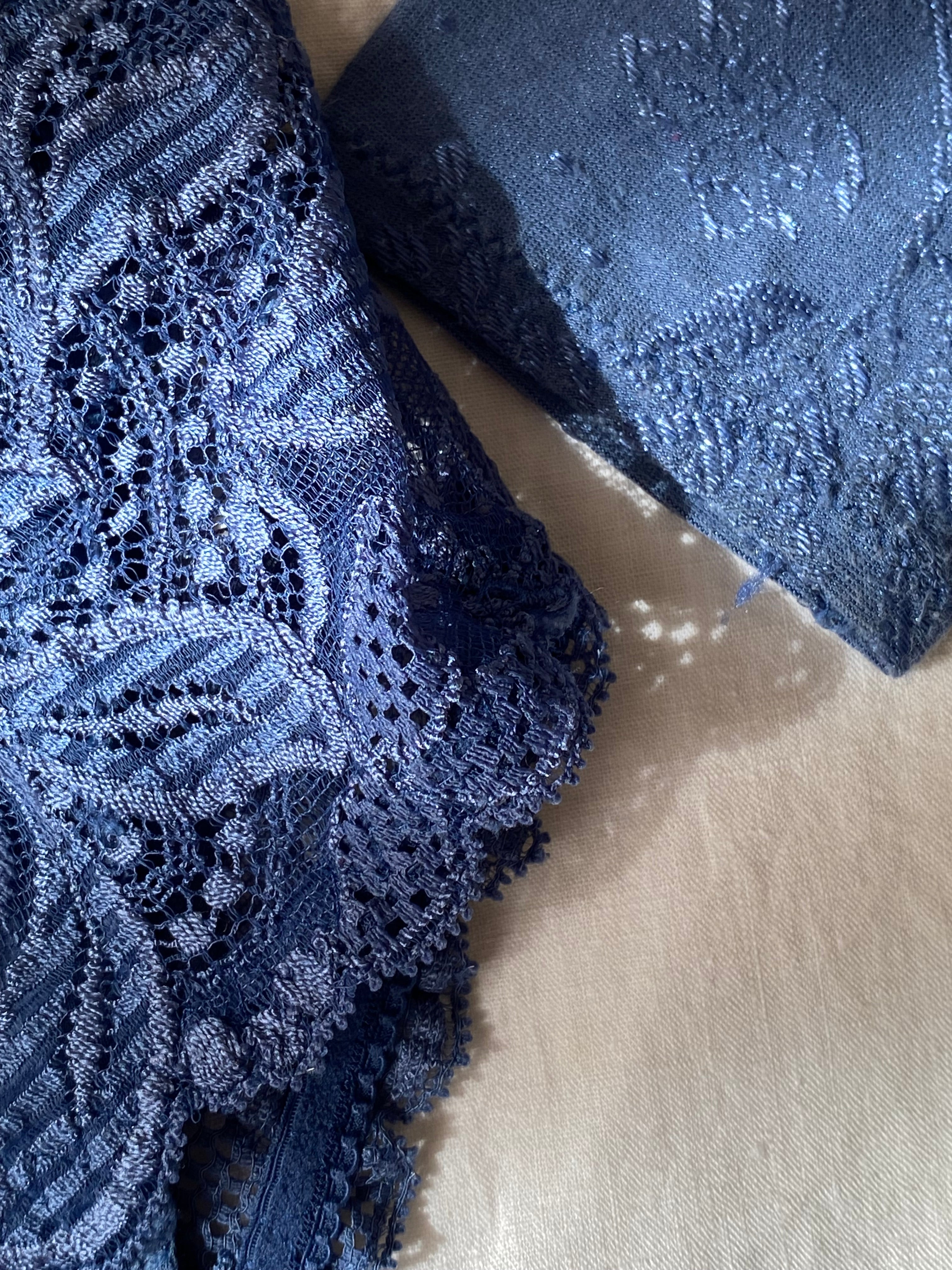 Body in pizzo cobalto