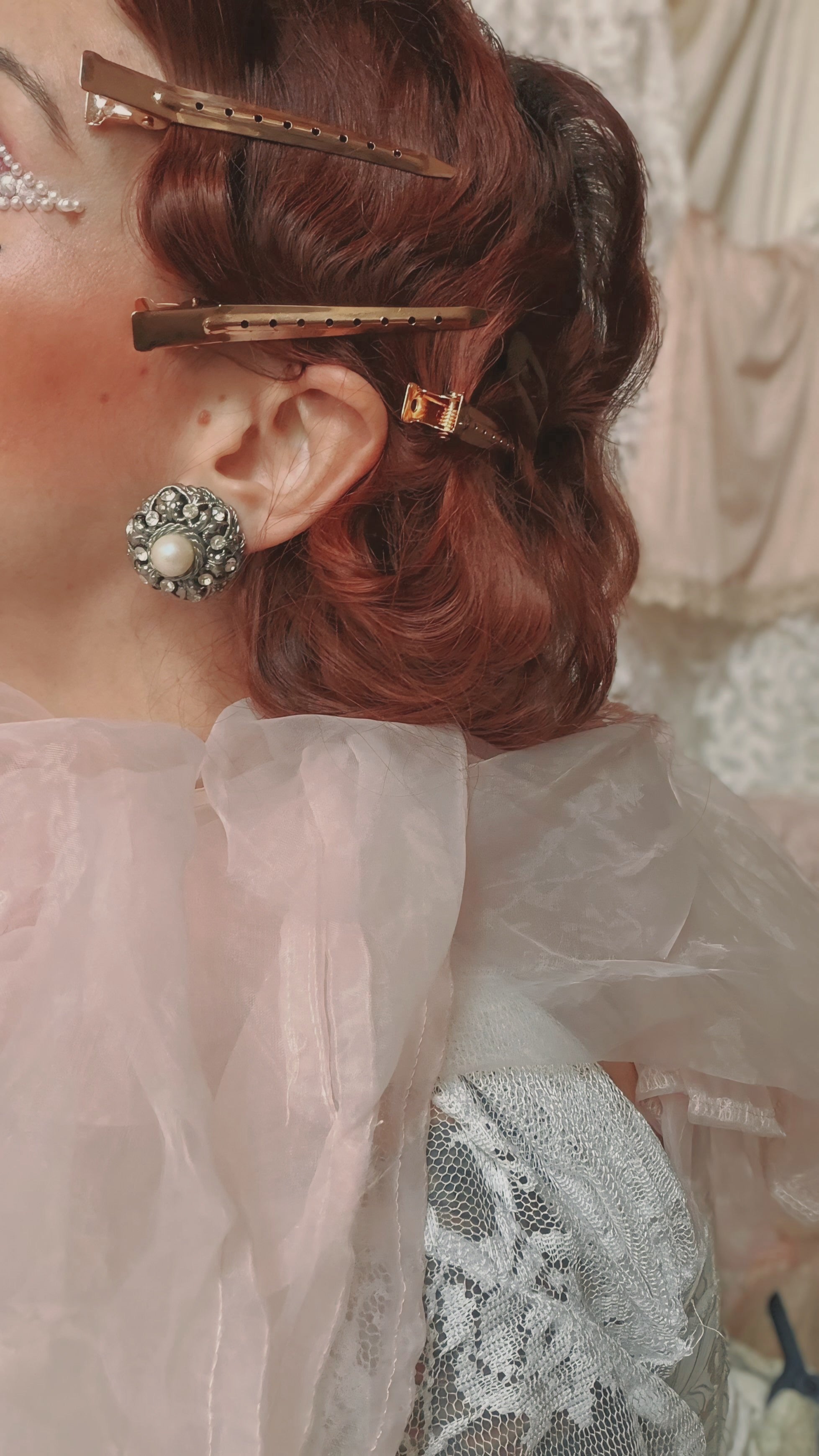 Orecchini a clip argento con perla