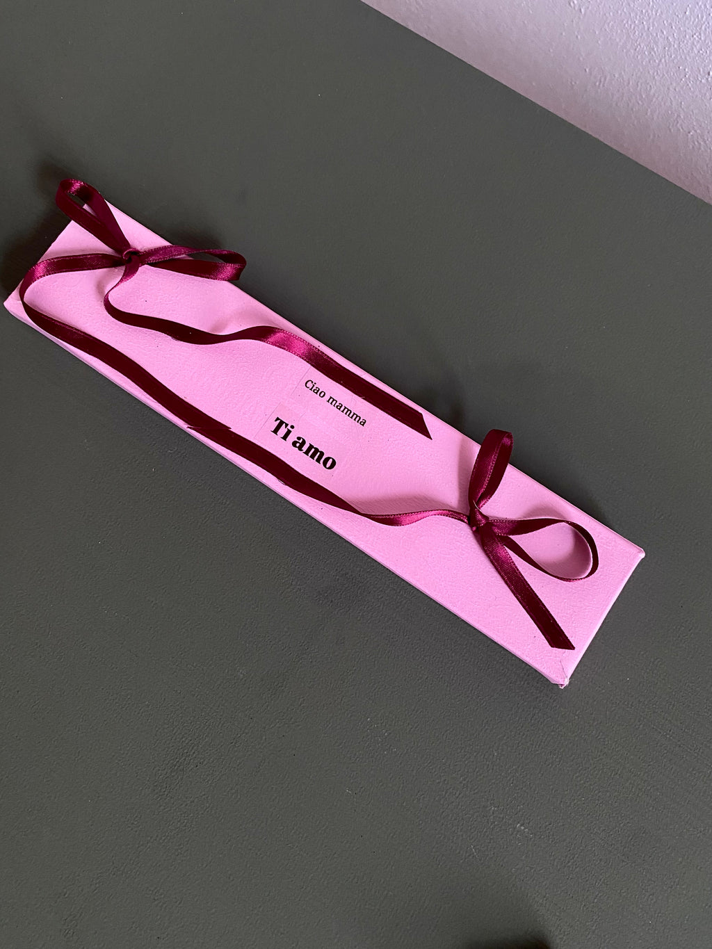 Boite à encens rose BONJOUR MAMAN