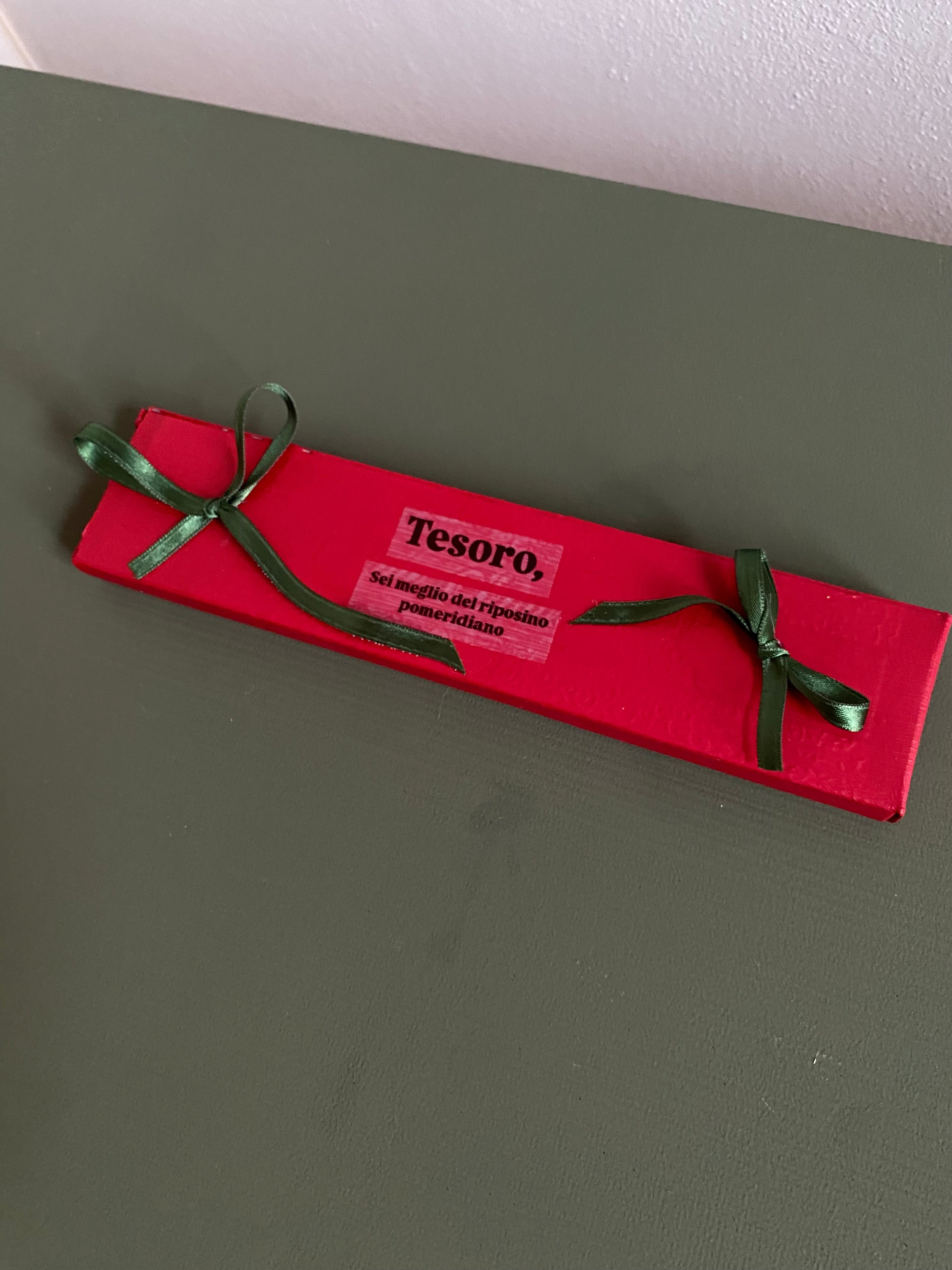 TESORO box incenso rosso