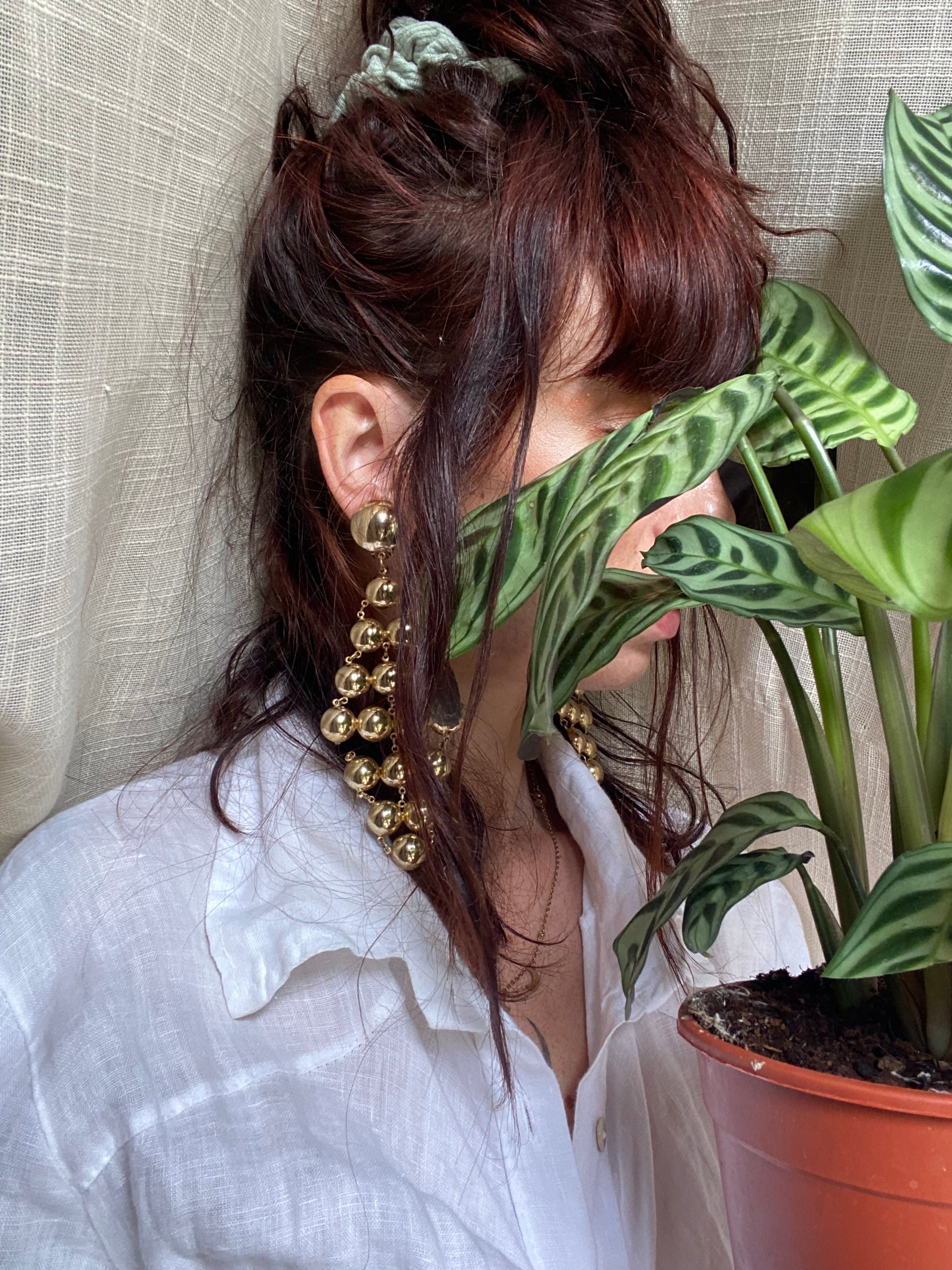 Baloon orecchini pendenti maxi a tenda