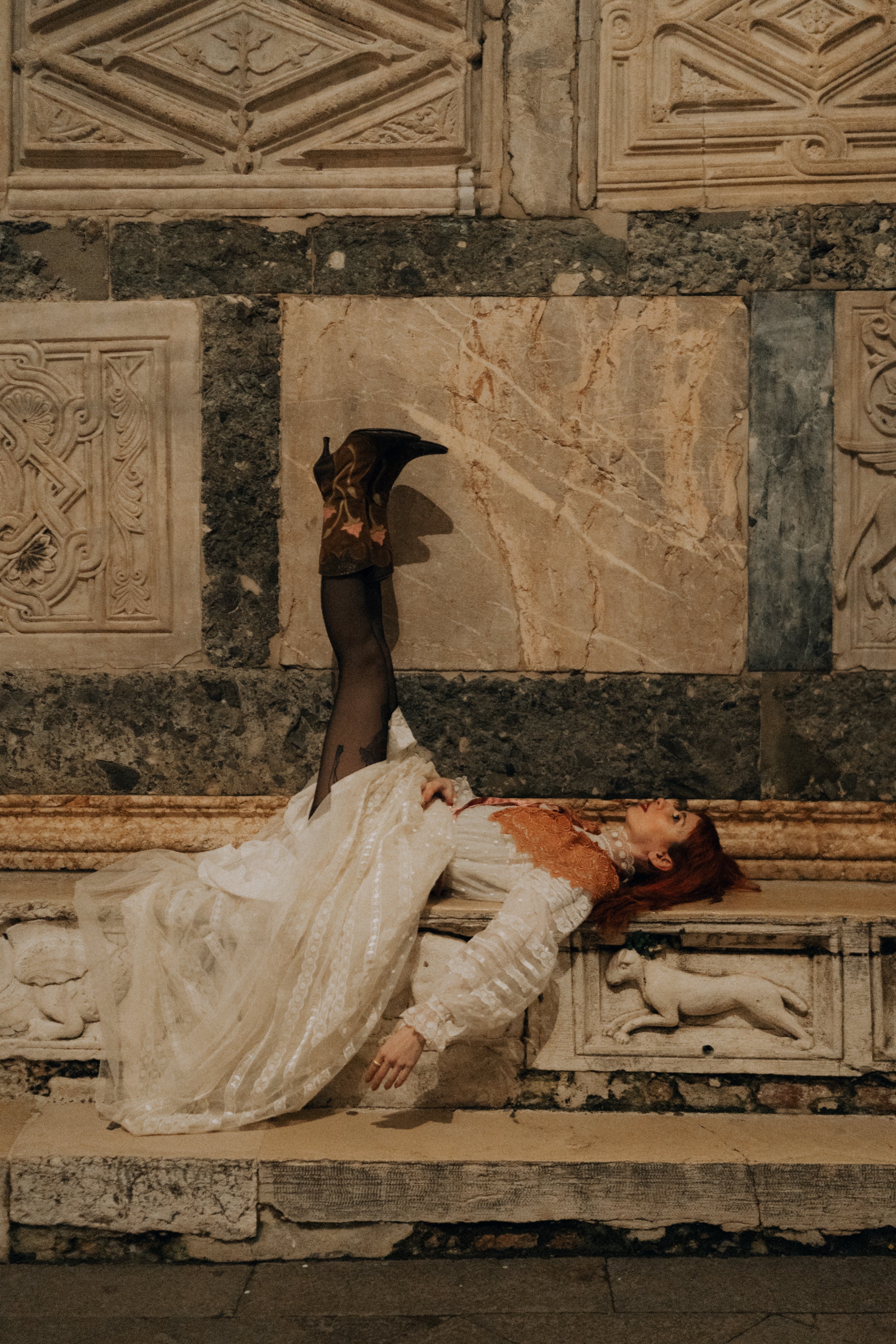 Colletto stile chiacchierino in pizzo antico veneziano