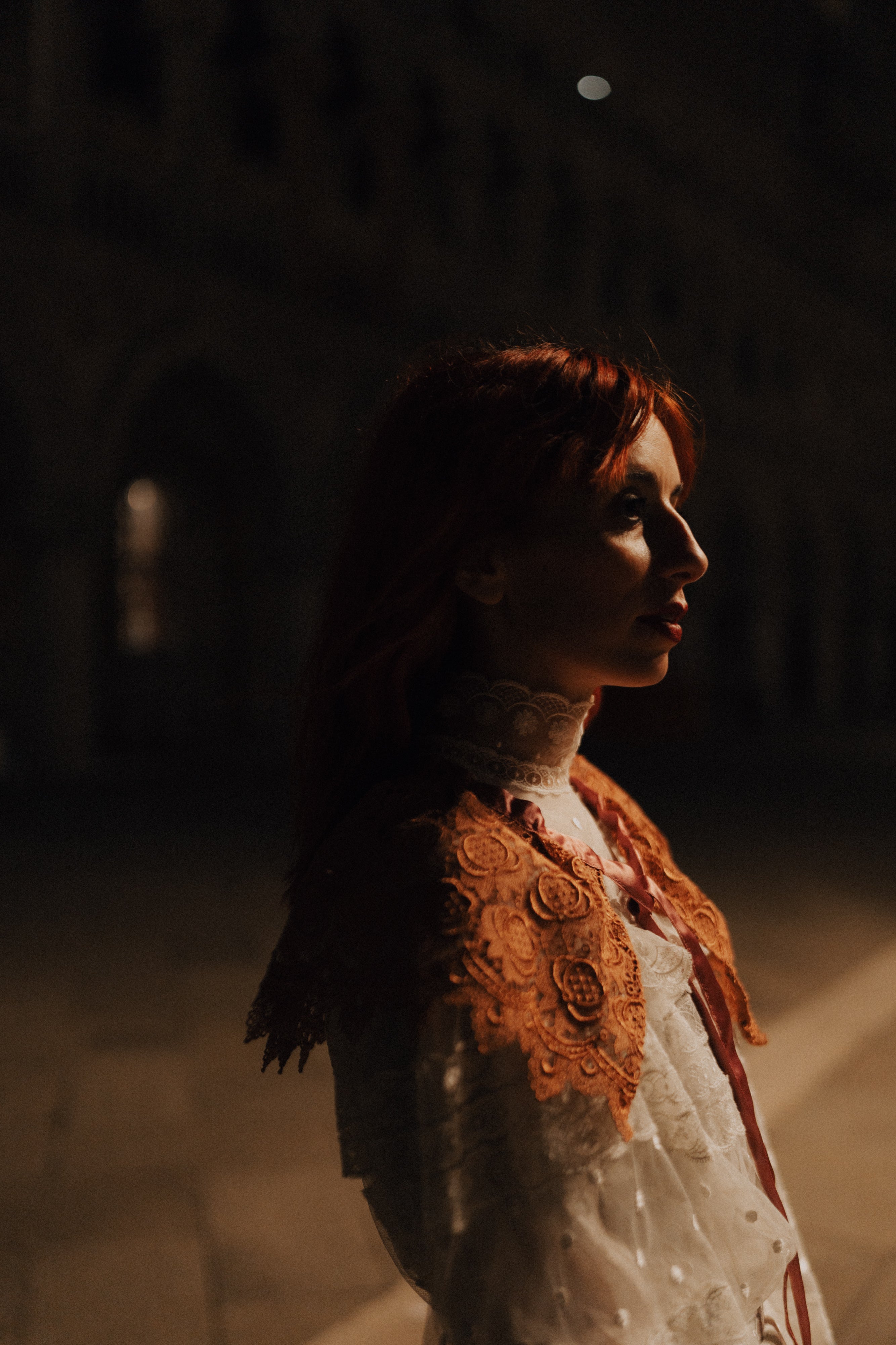 Colletto stile chiacchierino in pizzo antico veneziano