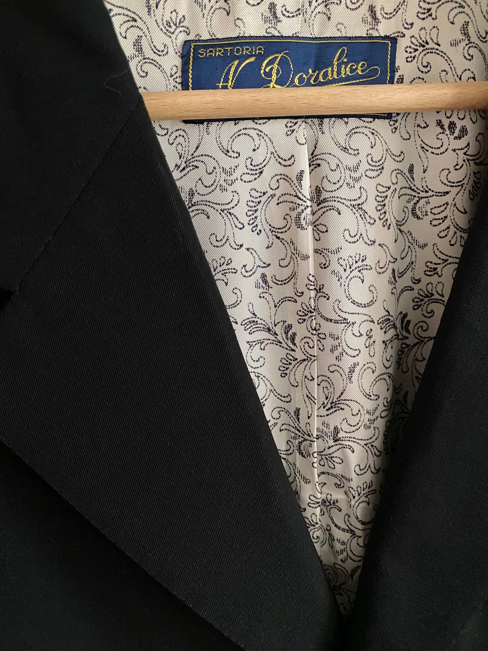 Blazer sartoriale monopetto revers punta di lancia