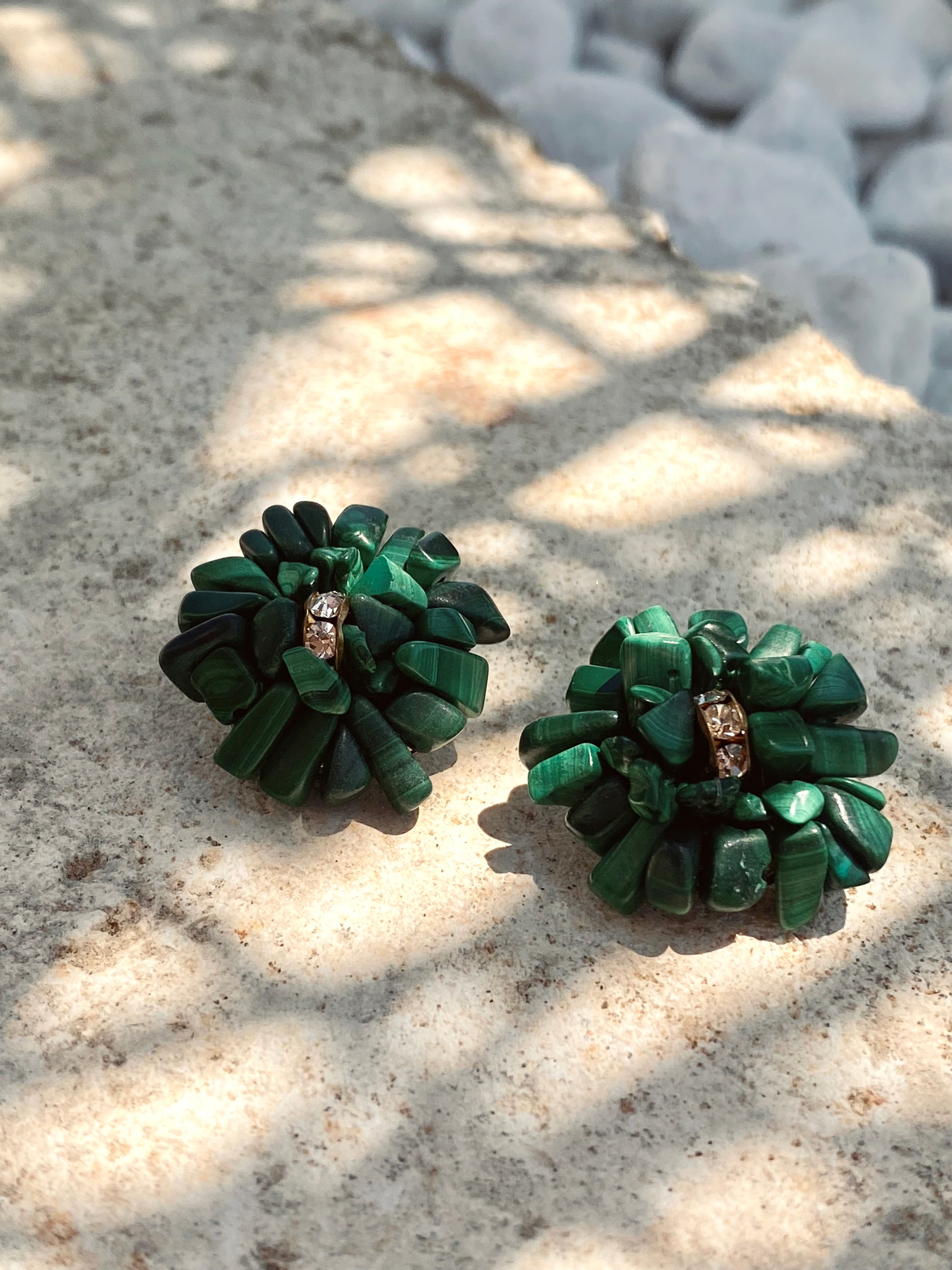 SMERALDO orecchini in pietre vere