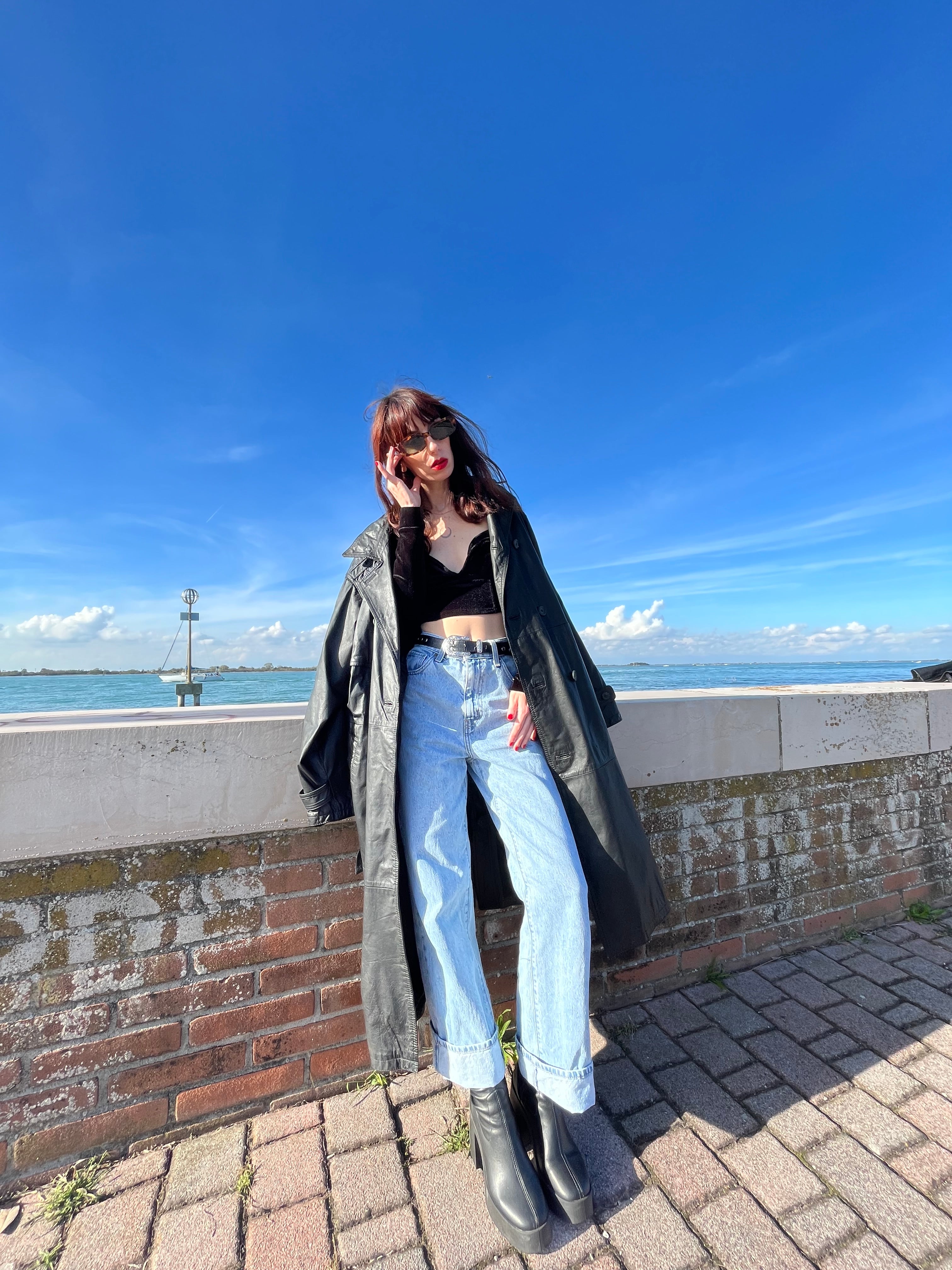 Trench in pelle over