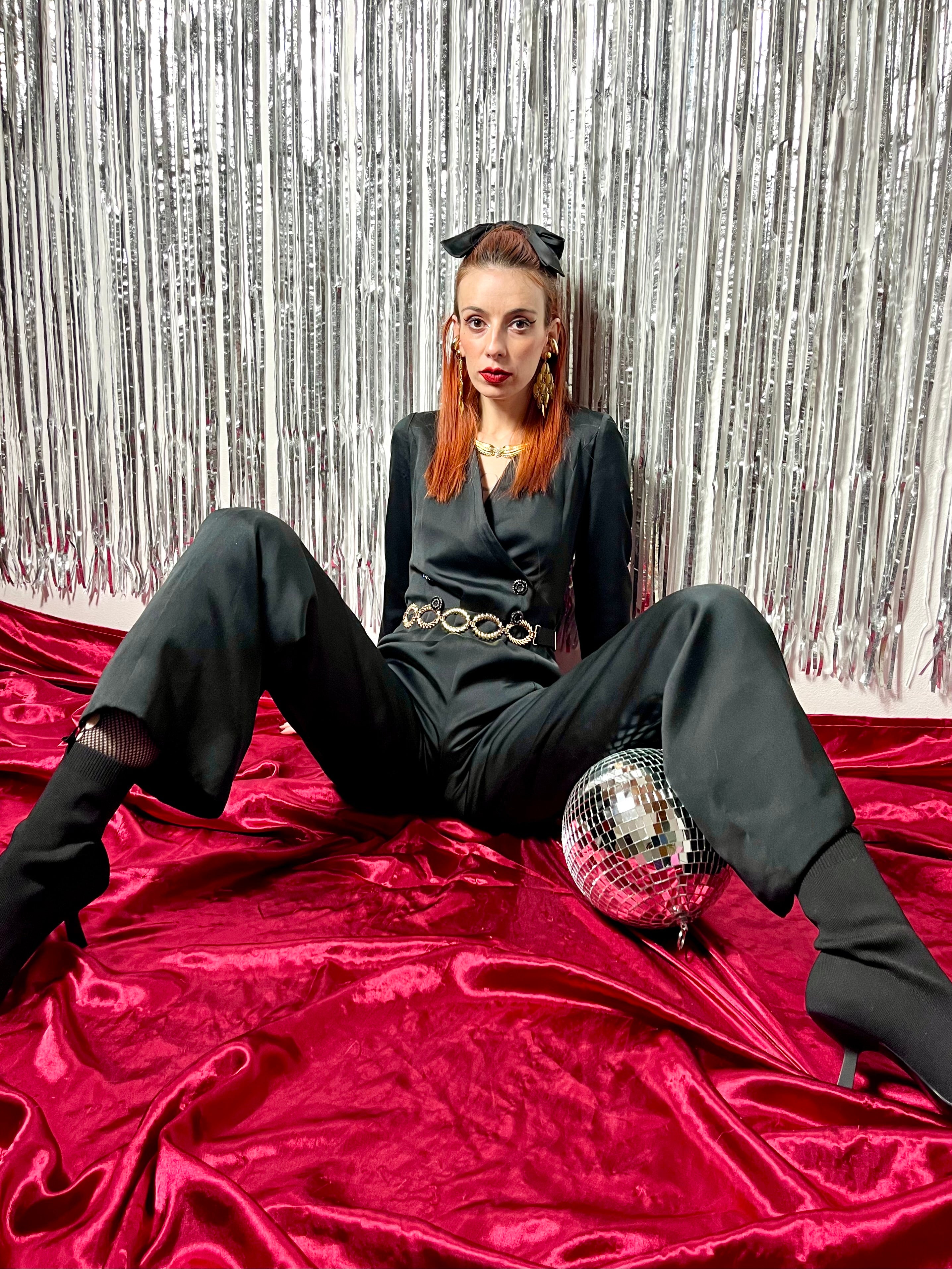 Tuta sartoriale in raso