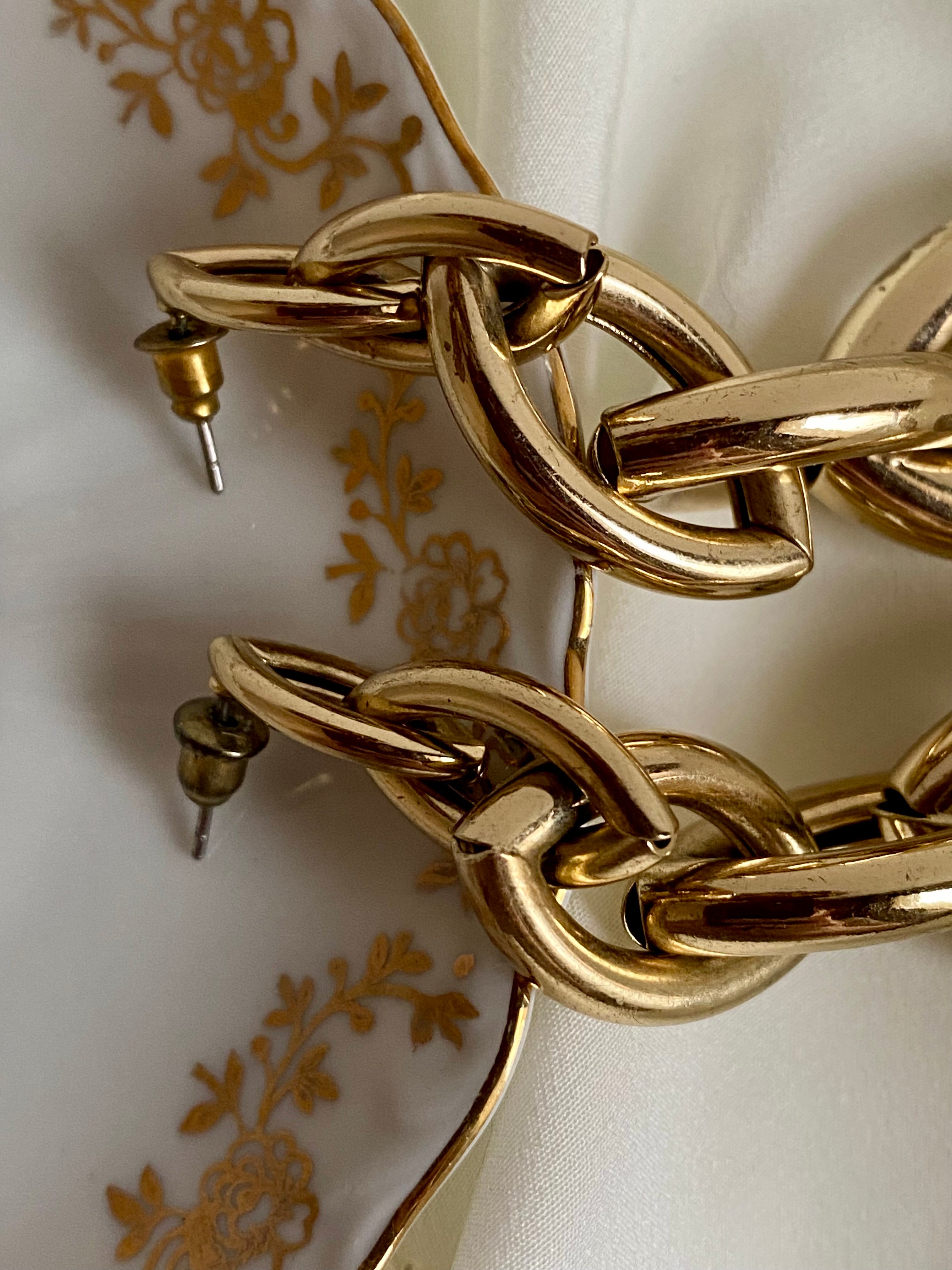 Treccia orecchini pendenti