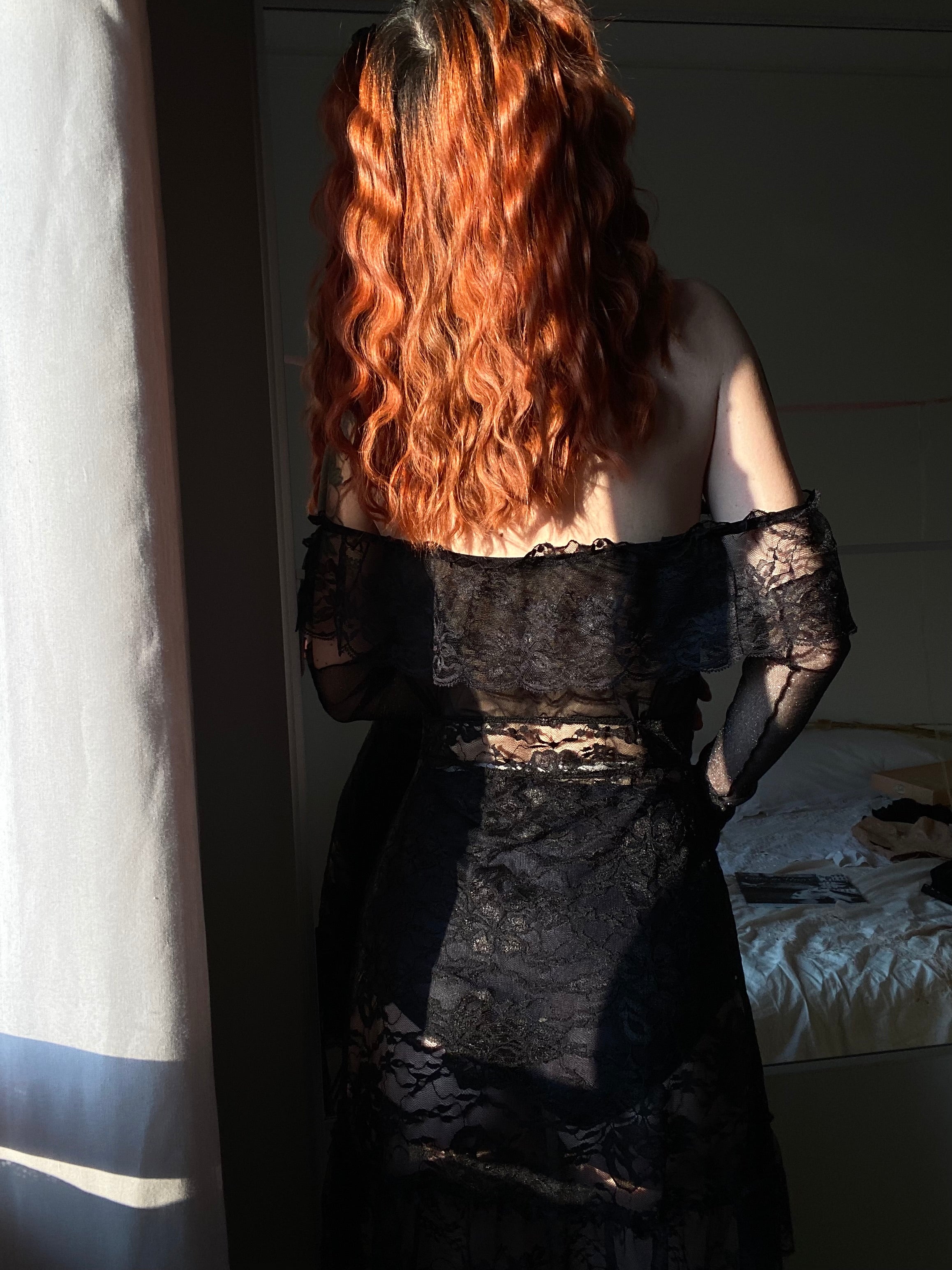 Baby doll noir velour