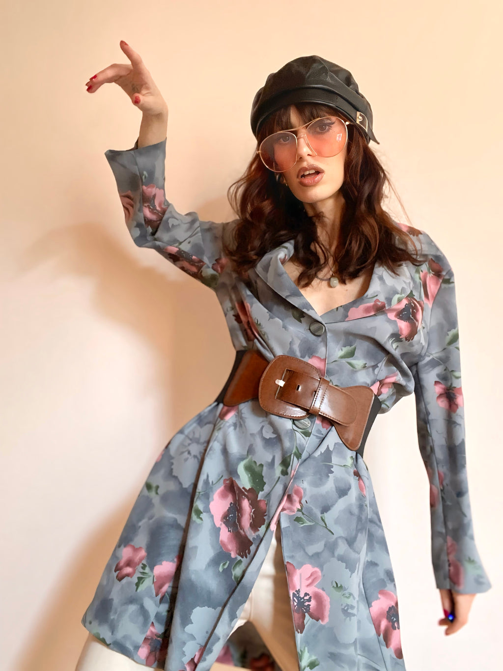 Blazer léger à fleurs