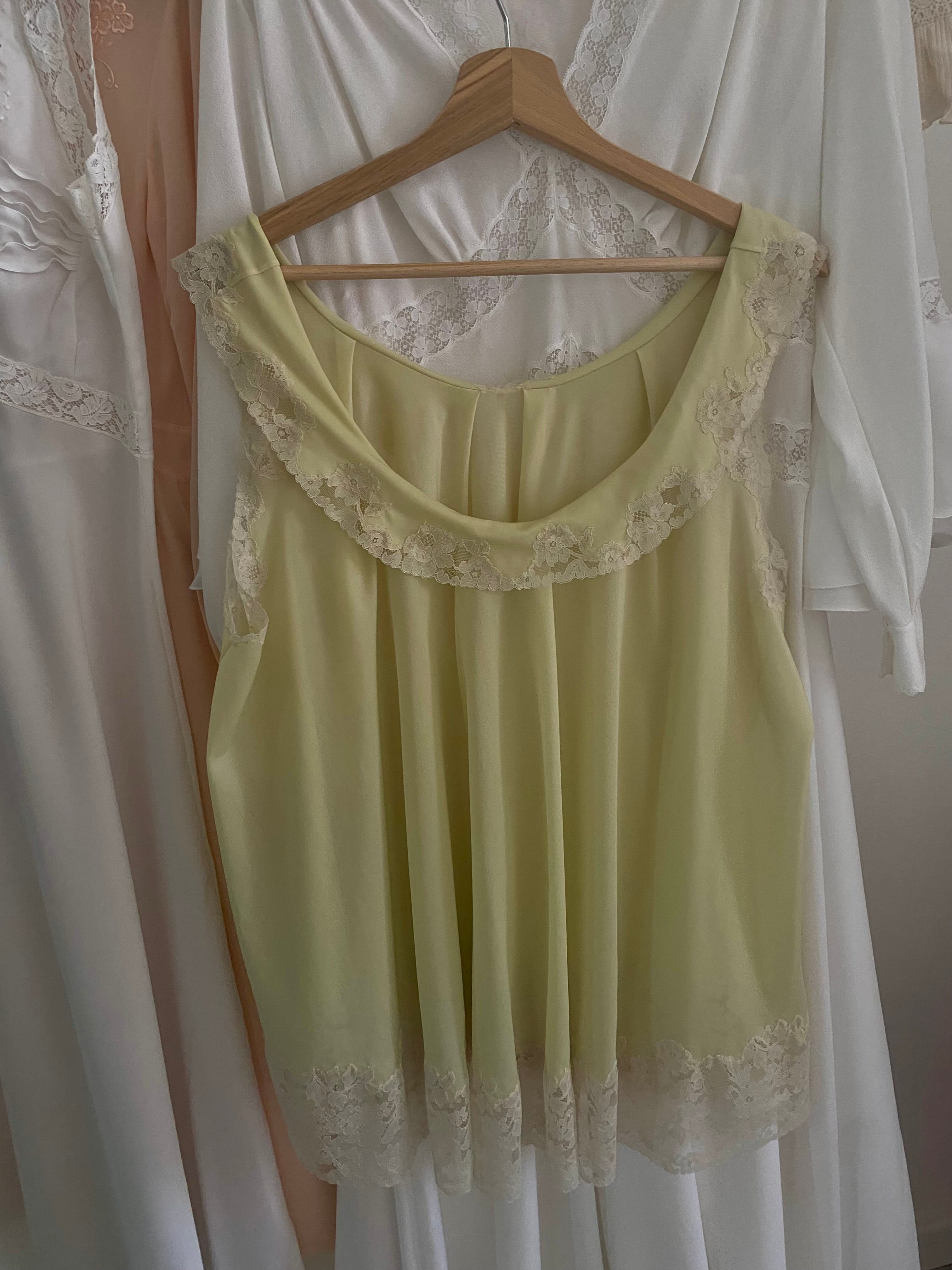 Baby doll lime con pizzo