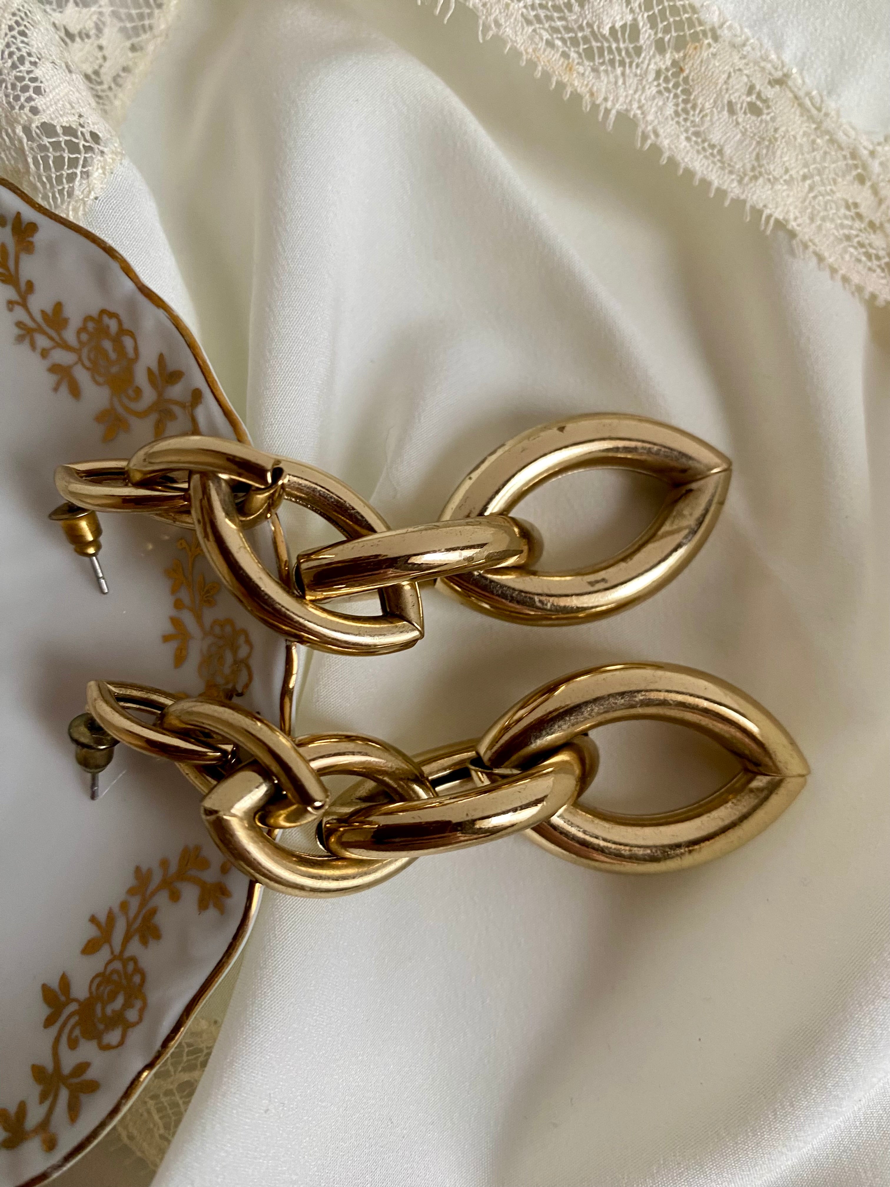 Treccia orecchini pendenti