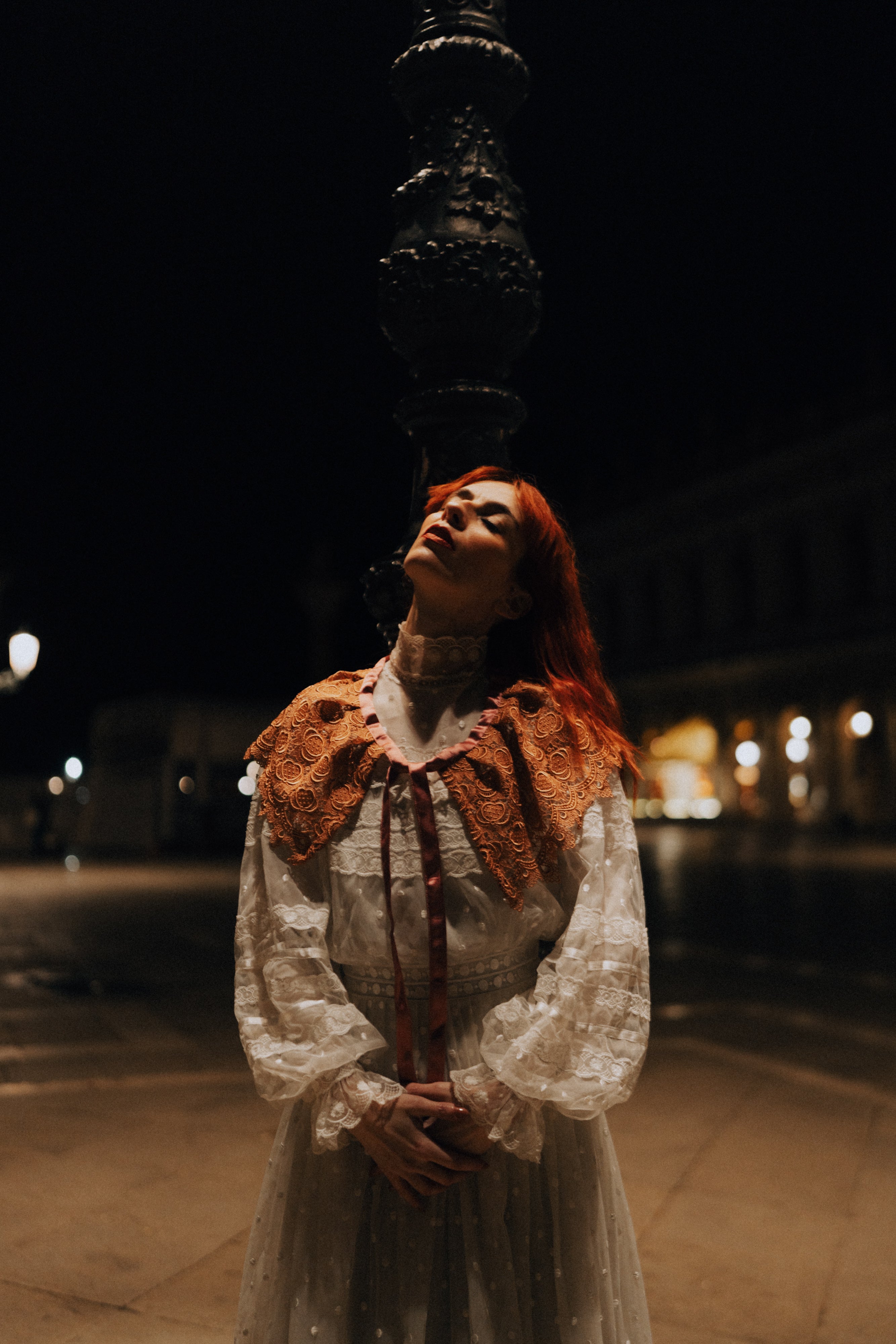 Colletto stile chiacchierino in pizzo antico veneziano