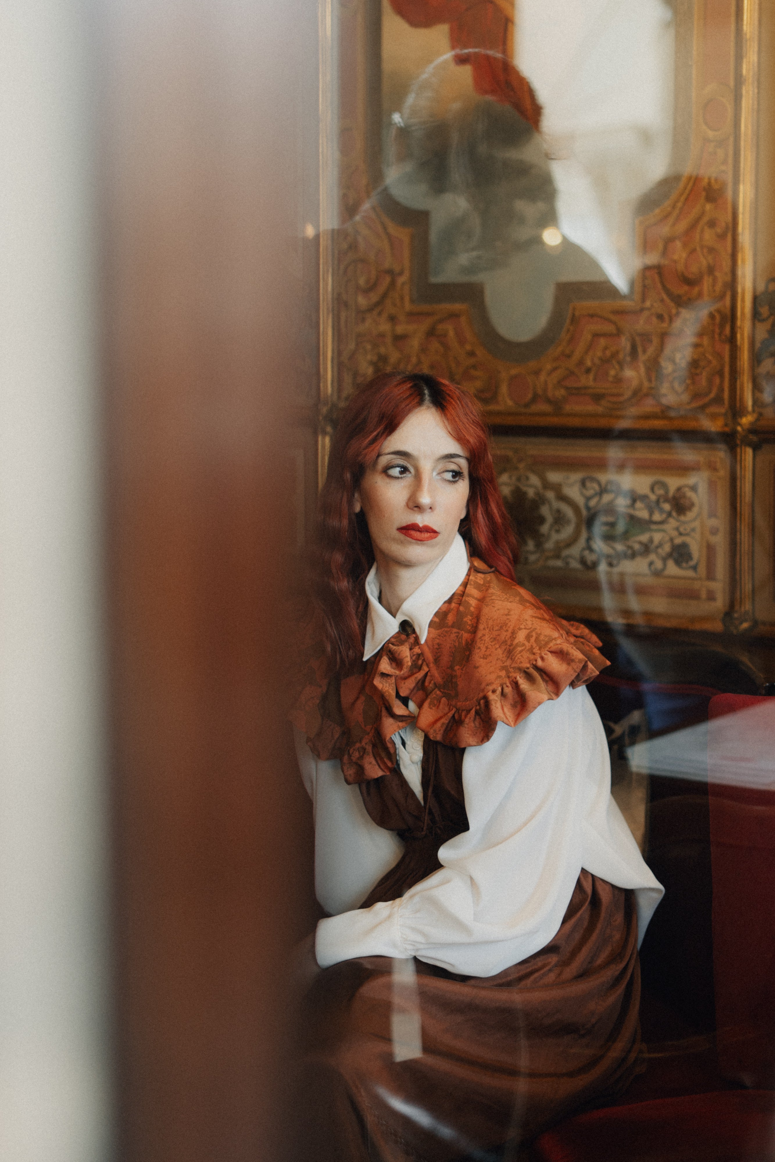 Maxi colletto Peter Pan con balze