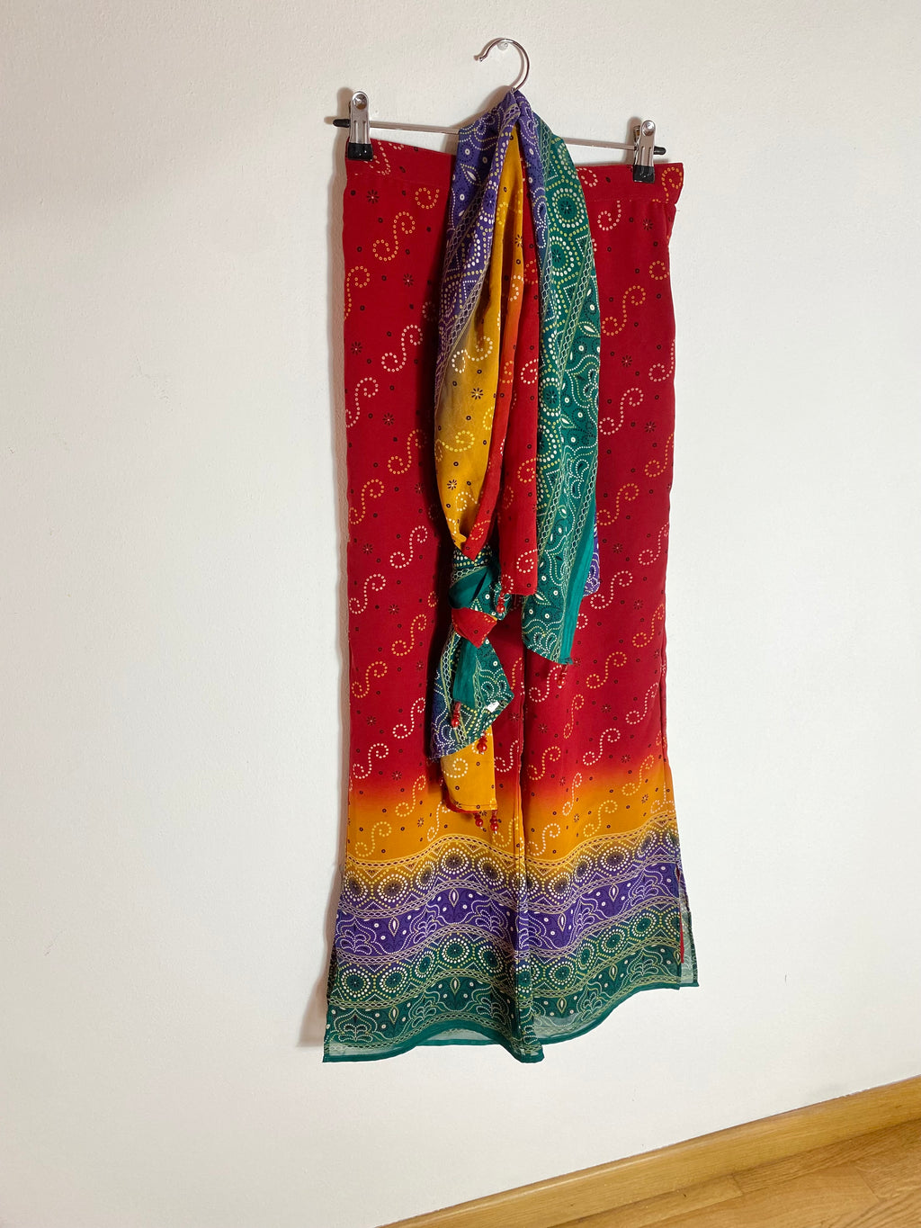 Coordinato pantalone & foulard anni 70