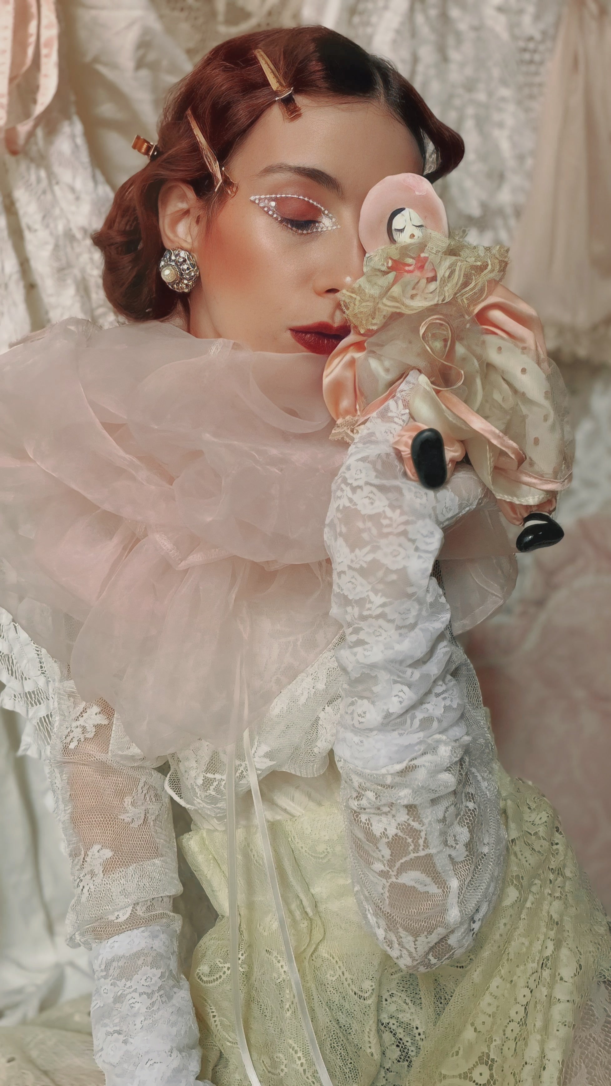 Orecchini a clip argento con perla