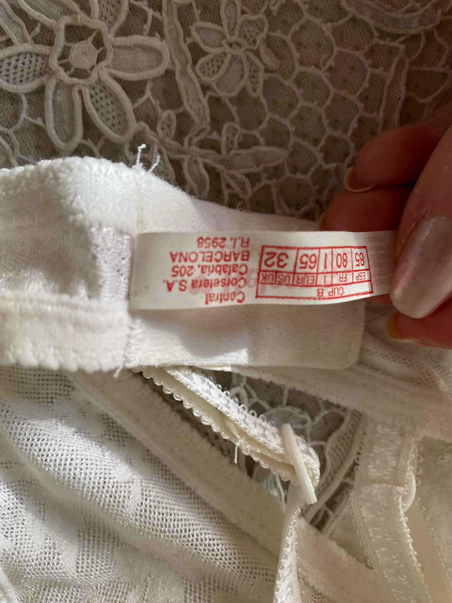 Reggiseno bianco in pizzo