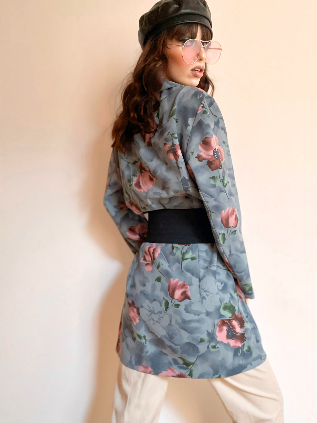 Blazer léger à fleurs