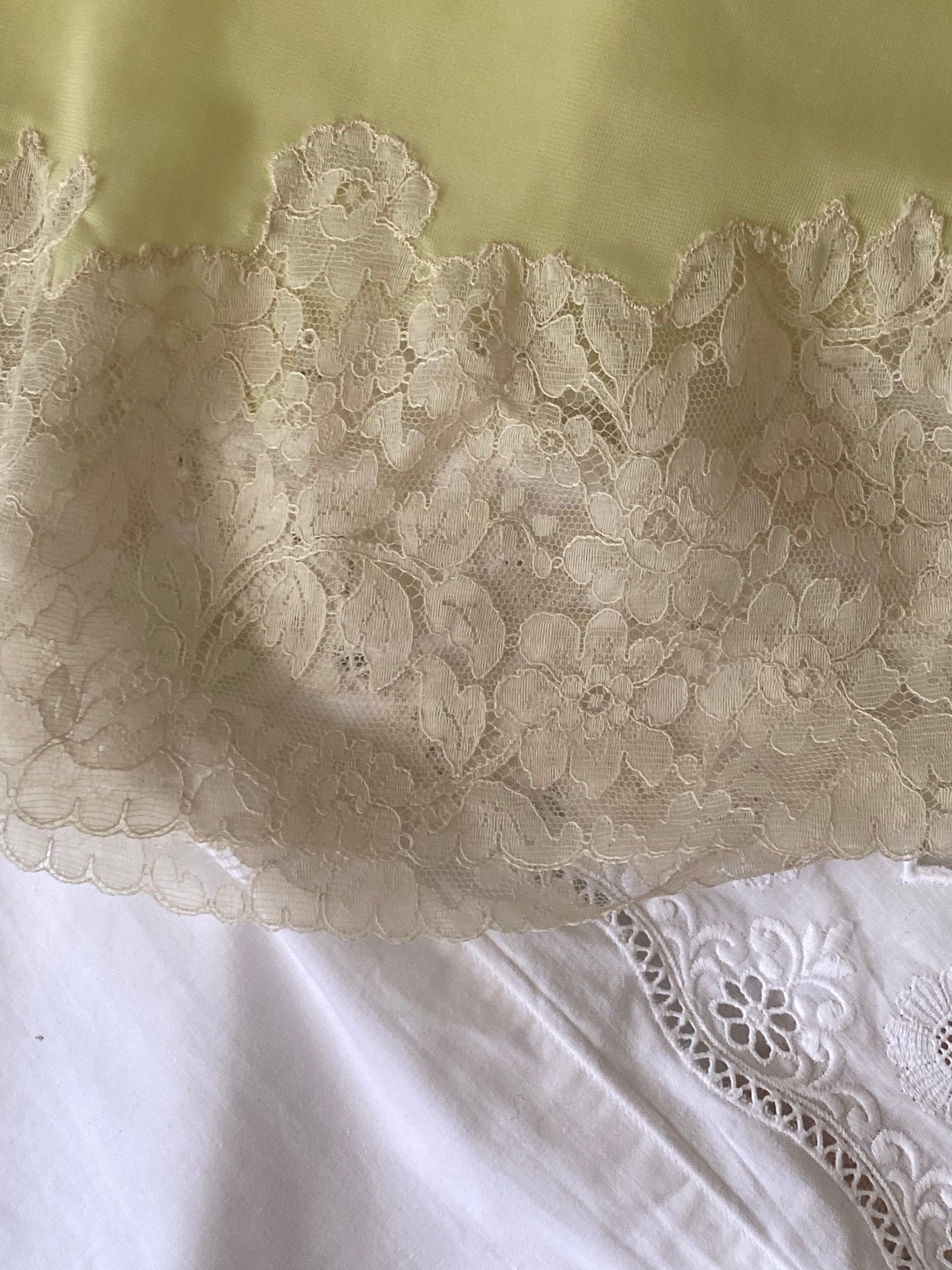 Baby doll lime con pizzo